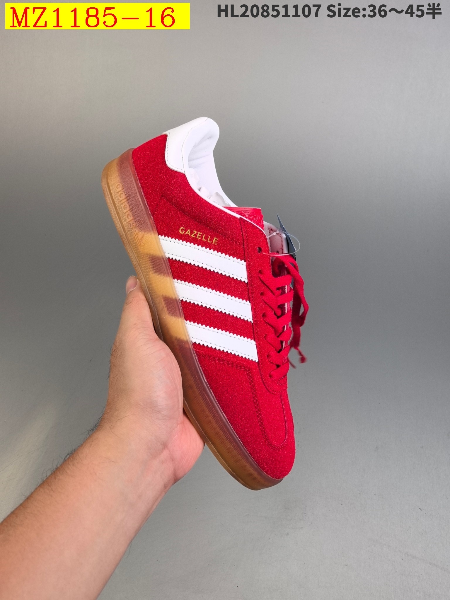 39$ Adidas Originals Gazelle color 1-18 size 36-45 half 818730 MZ1185 gallery