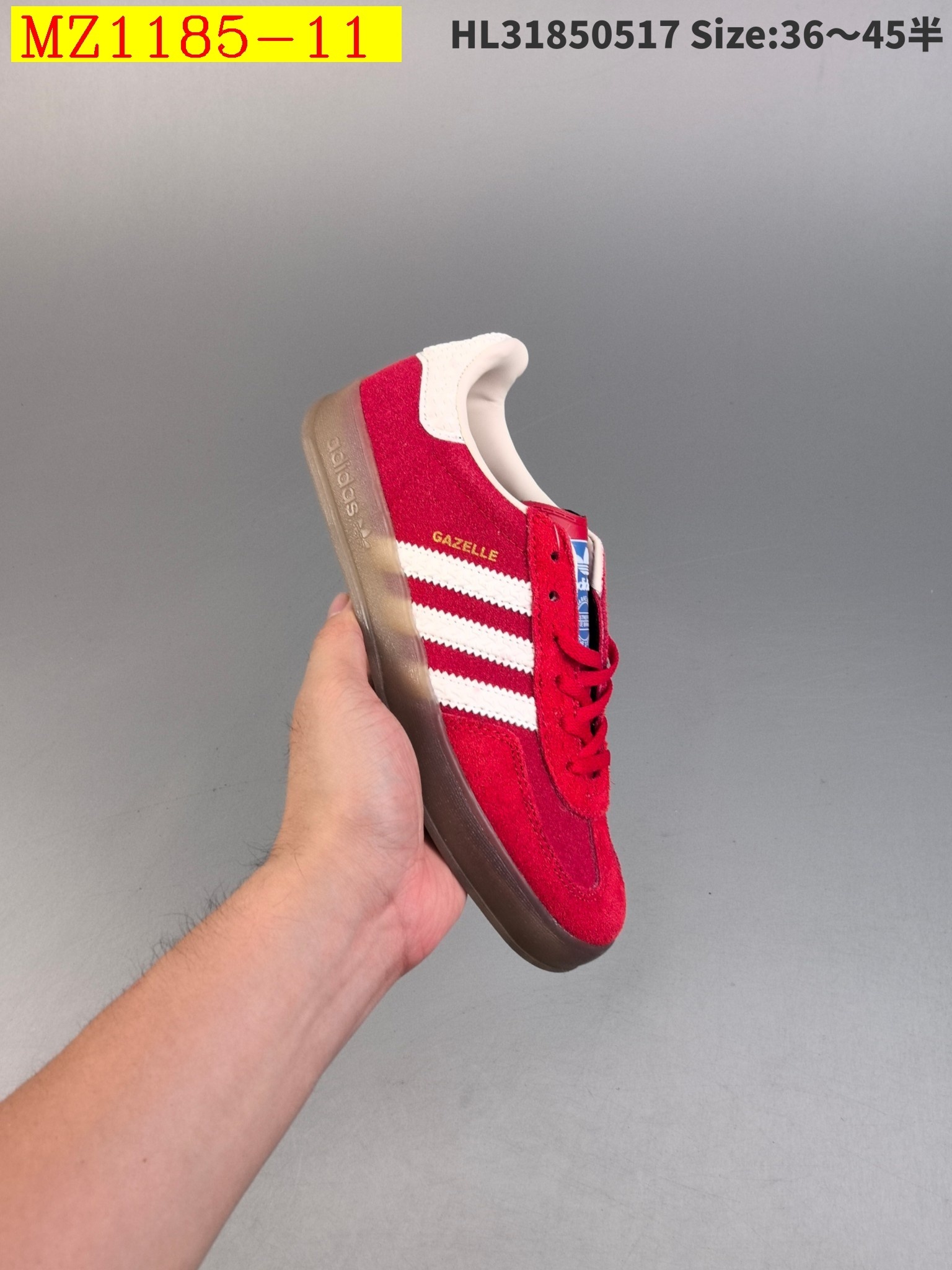 39$ Adidas Originals Gazelle color 1-18 size 36-45 half 818730 MZ1185 gallery