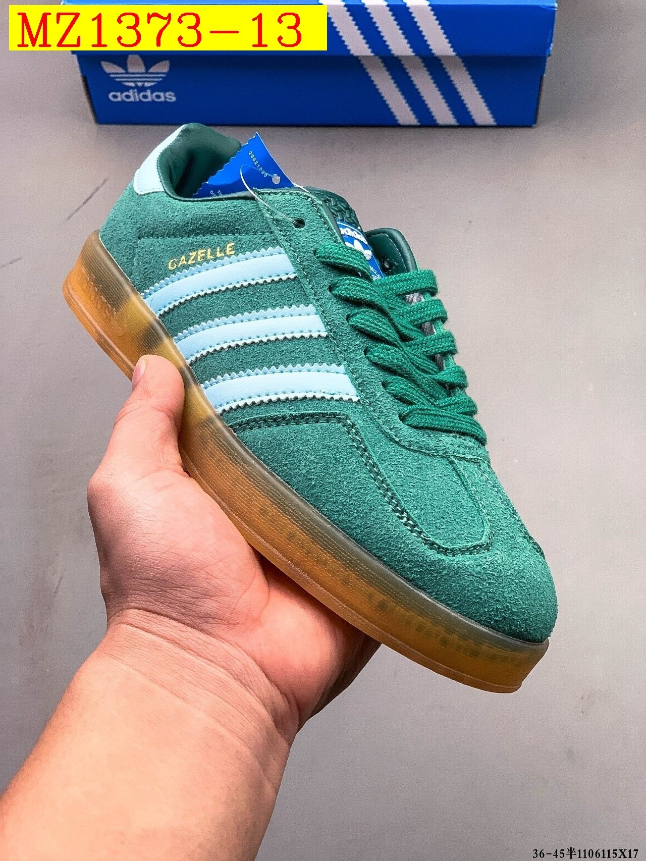 39$ Adidas Originals Gazelle size 36-45 half 614790 MZ1373 gallery