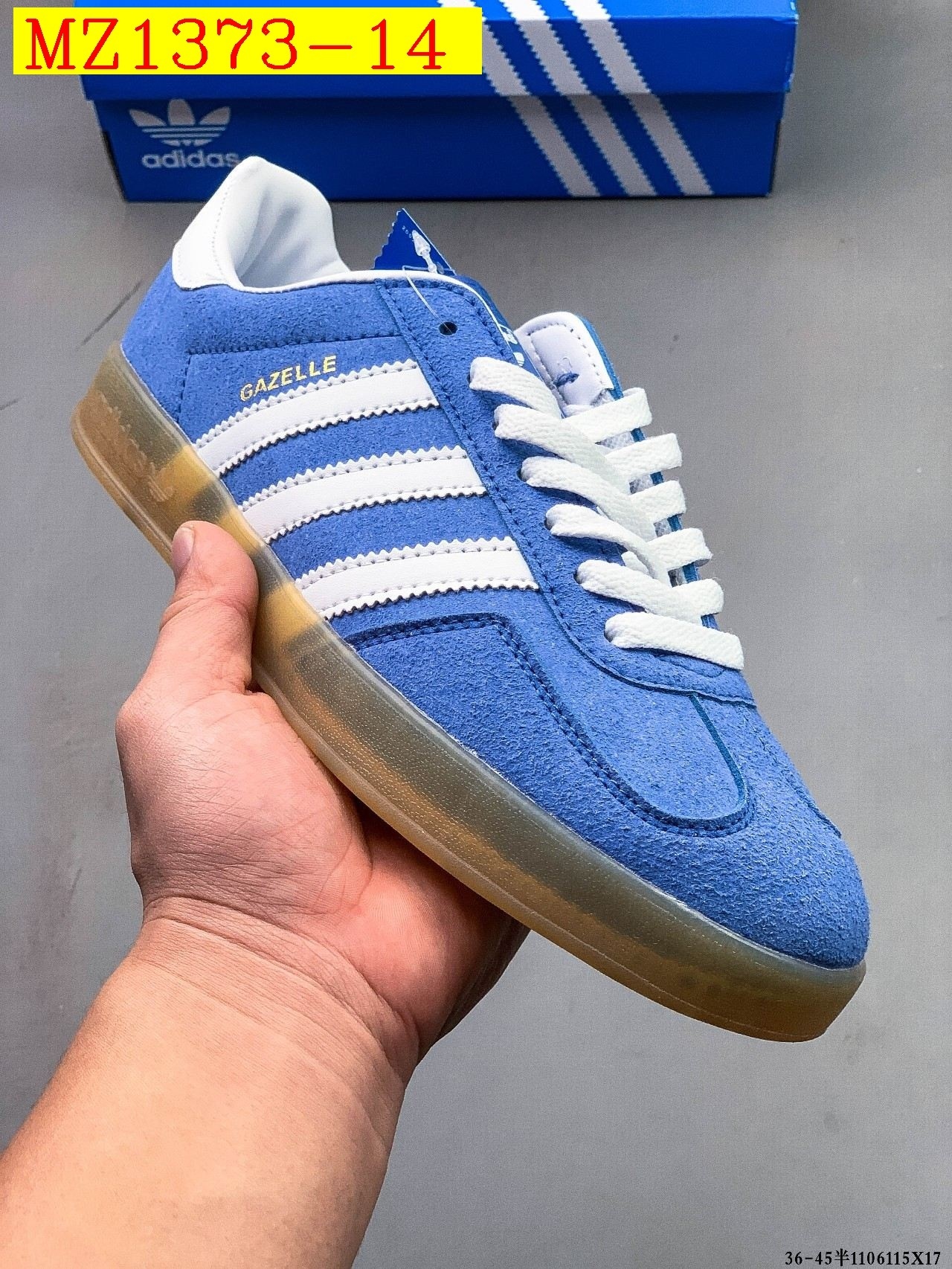 39$ Adidas Originals Gazelle size 36-45 half 614790 MZ1373 gallery