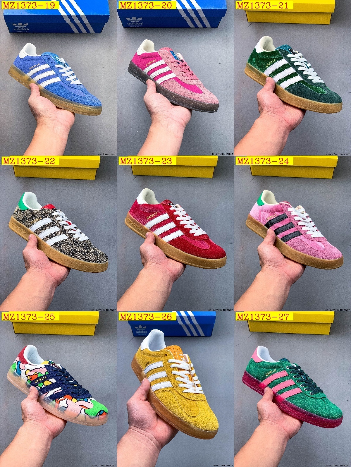 39$ Adidas Originals Gazelle size 36-45 half 614790 MZ1373 gallery