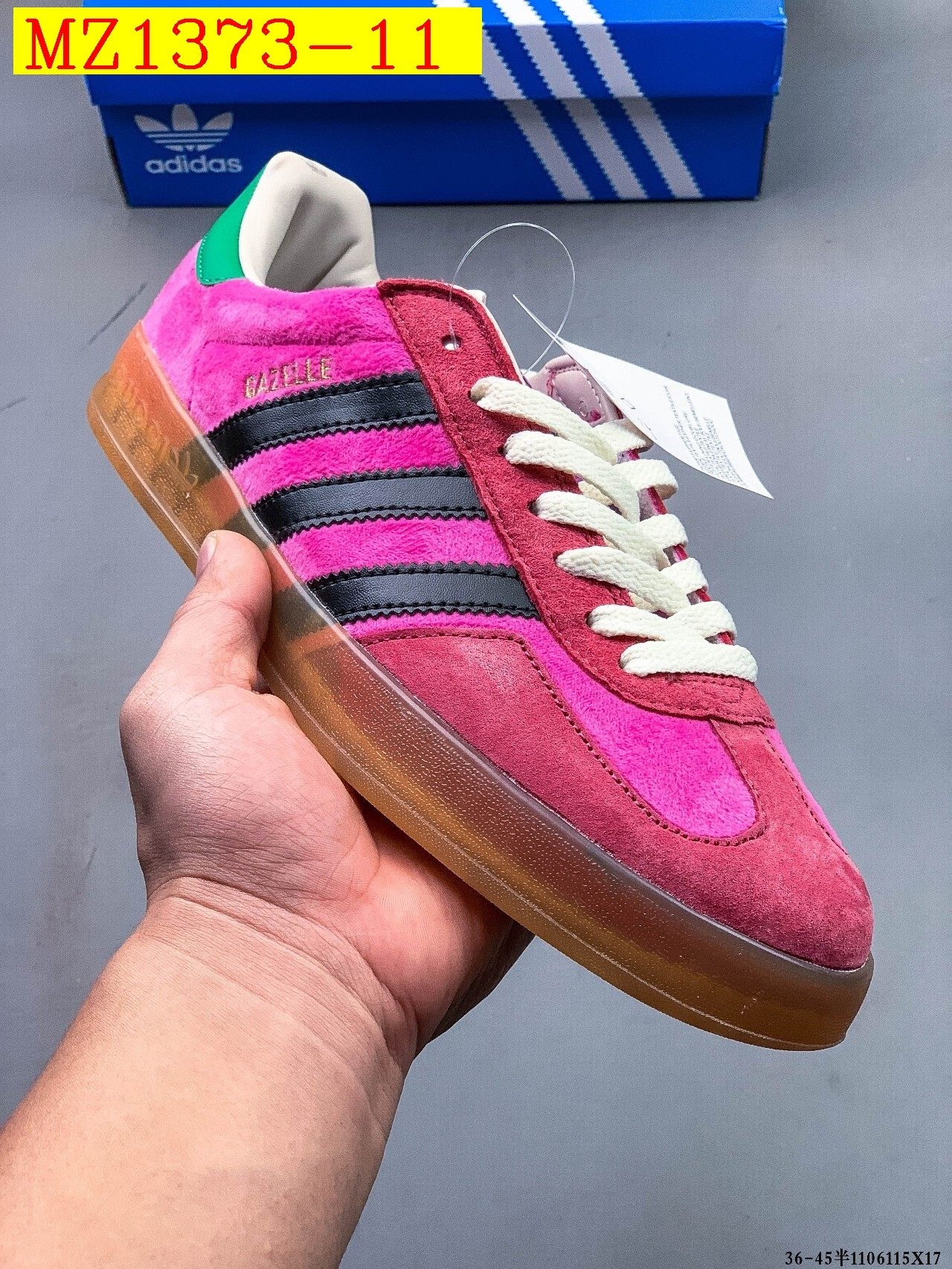 39$ Adidas Originals Gazelle size 36-45 half 614790 MZ1373 gallery