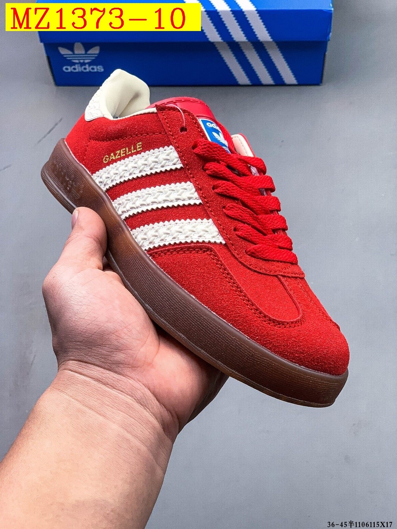 39$ Adidas Originals Gazelle size 36-45 half 614790 MZ1373 gallery