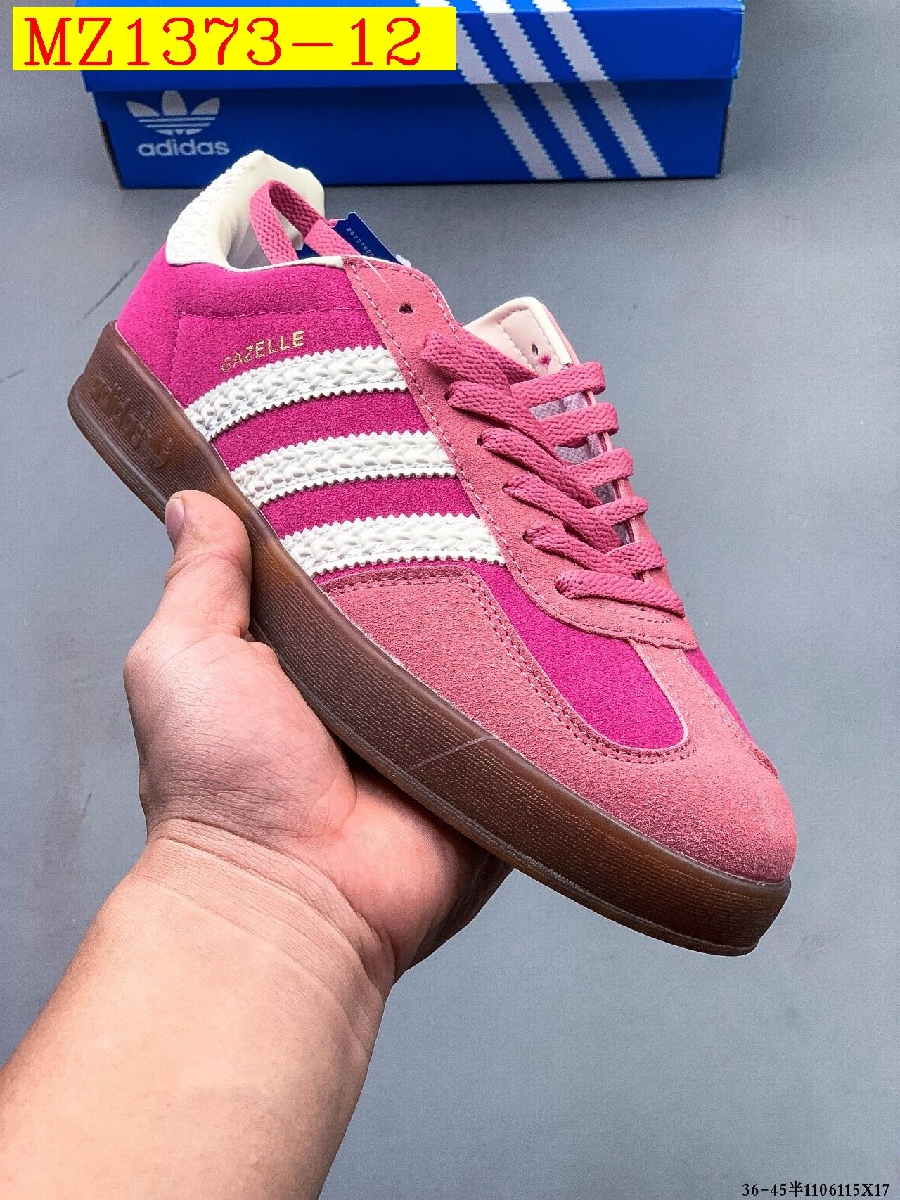 39$ Adidas Originals Gazelle size 36-45 half 614790 MZ1373 gallery