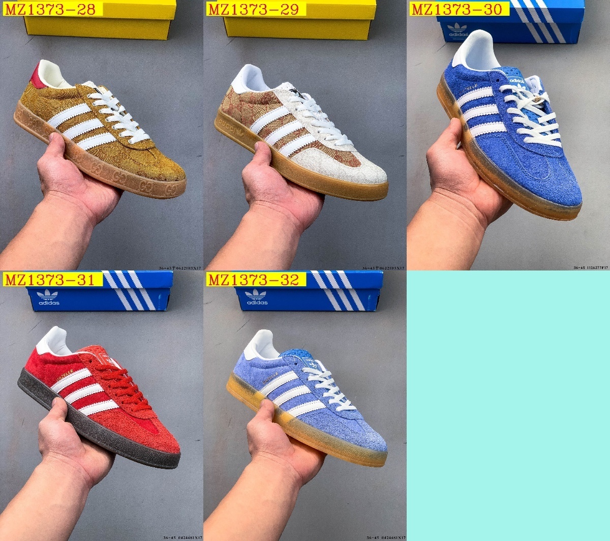 39$ Adidas Originals Gazelle size 36-45 half 614790 MZ1373 gallery