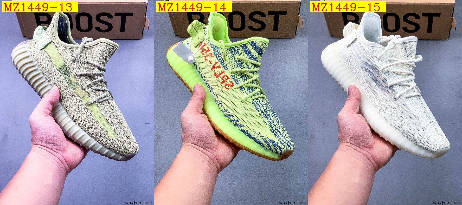 39$ Adidas YEEZY BOOST 350 V2 size 36-45 half 217600 MZ1449 gallery