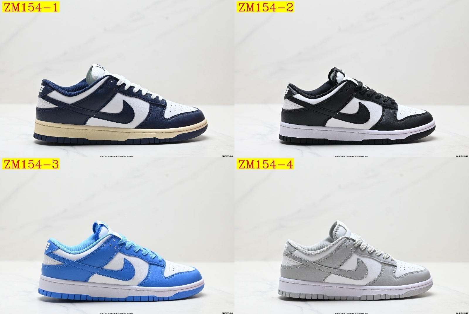 39$ NIKE DUNK LOW Size 36-45 half 517530 ZM154 gallery