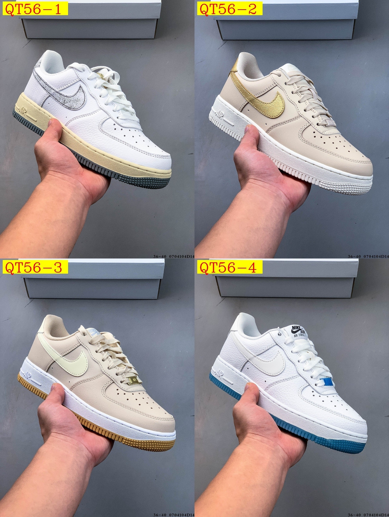39$ Nike Air Force 1 Low size 36-45 half 419440 QT56 gallery