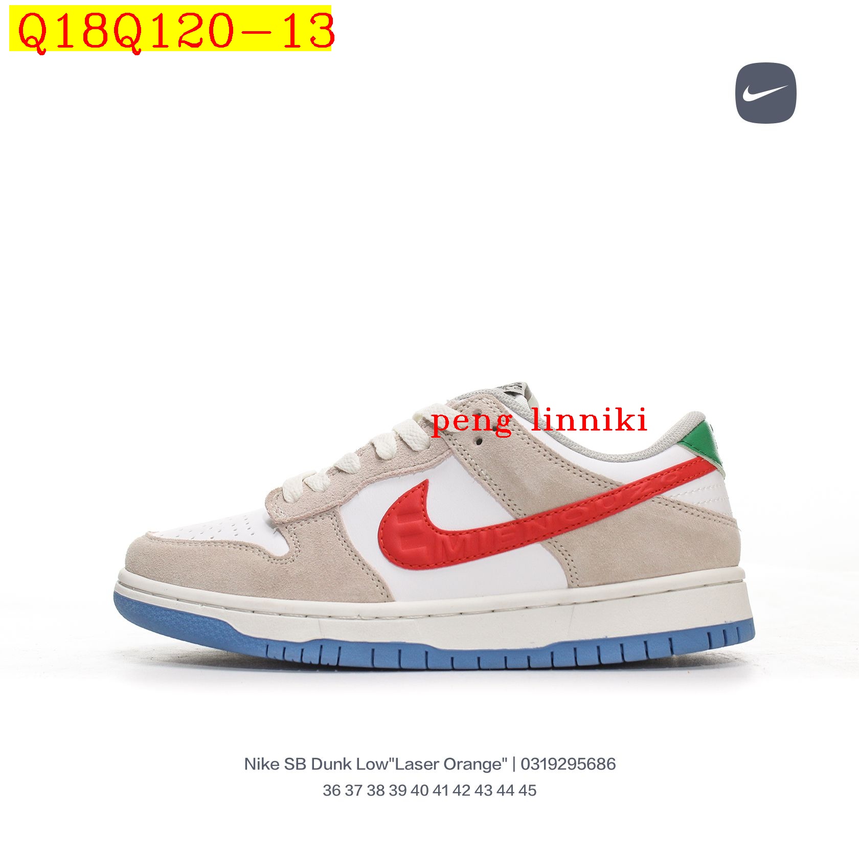 new_dh Nike SB Dunk Low ALL COLORS size 36 45 611640 Q18Q120 gallery