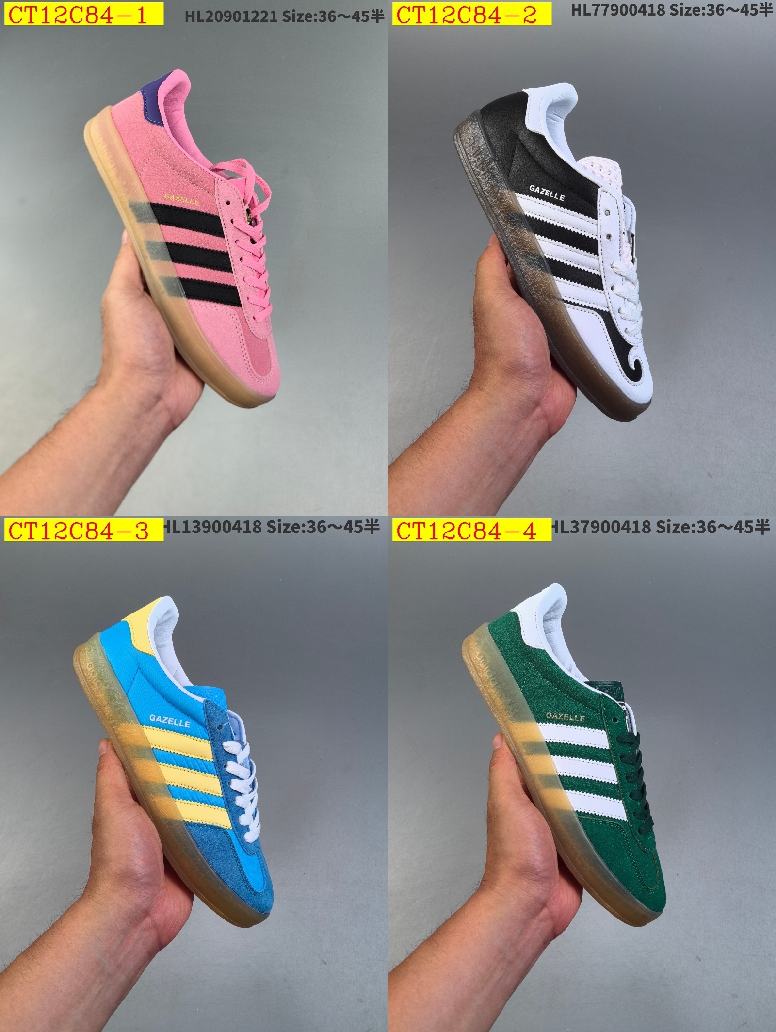 39$ new_dh adidas Originals Gazelle INdoor SIZE 36-45 41582023579 CT12C84 gallery