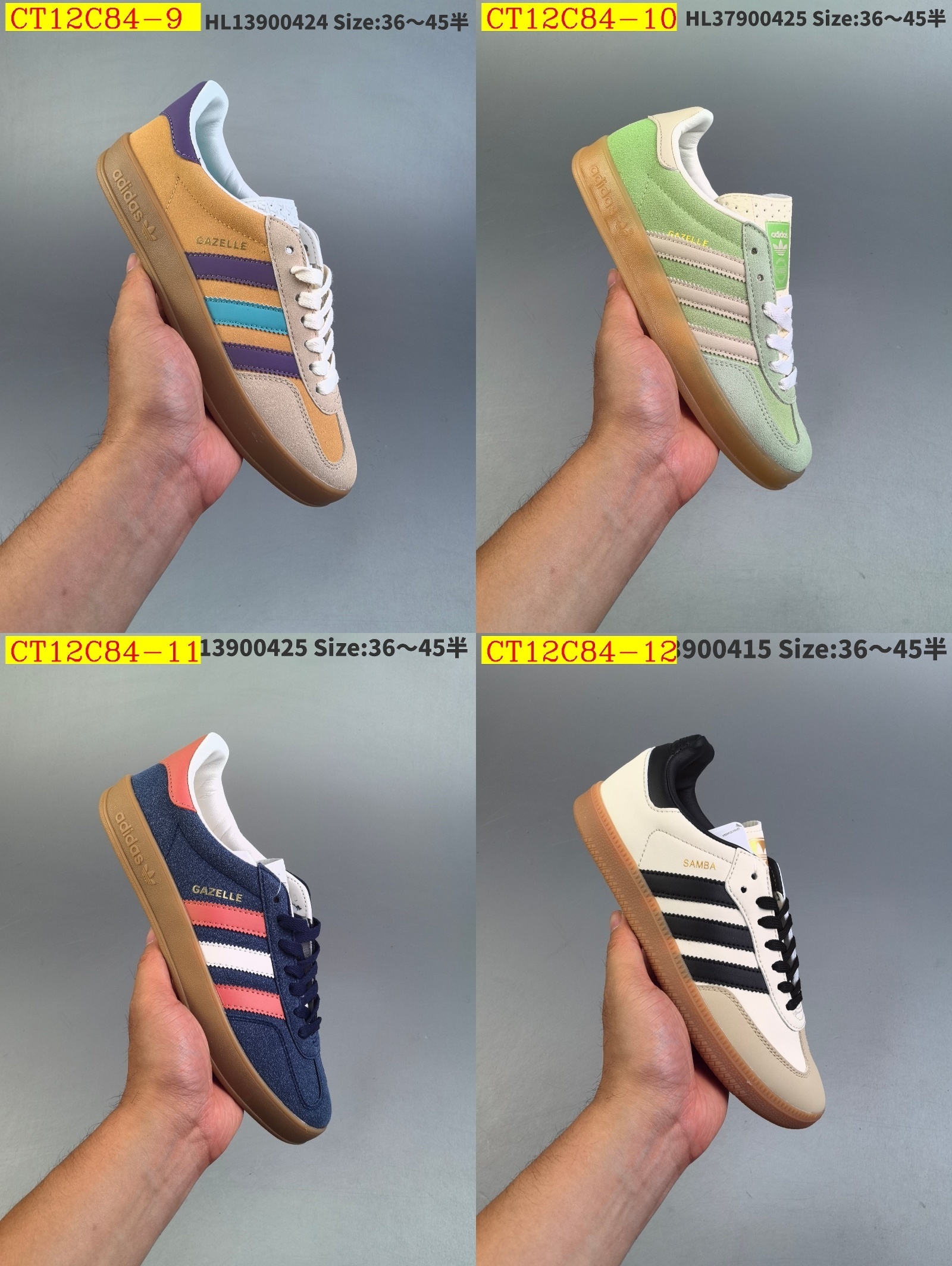 39$ new_dh adidas Originals Gazelle INdoor SIZE 36-45 41582023579 CT12C84 gallery