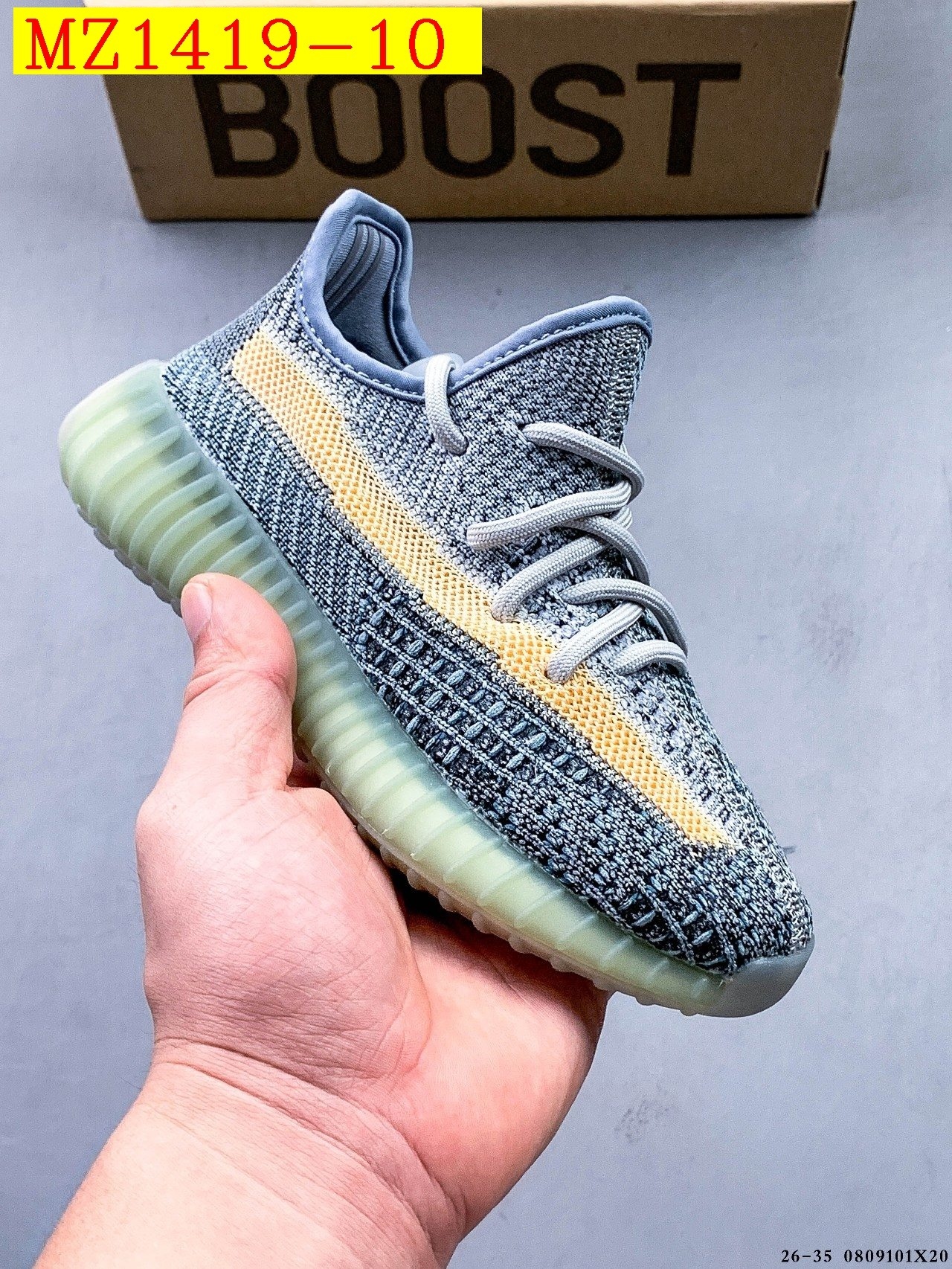 40$ Adidas YEEZY BOOST 350 V2 for kids size 26-35 626030 MZ1419 gallery