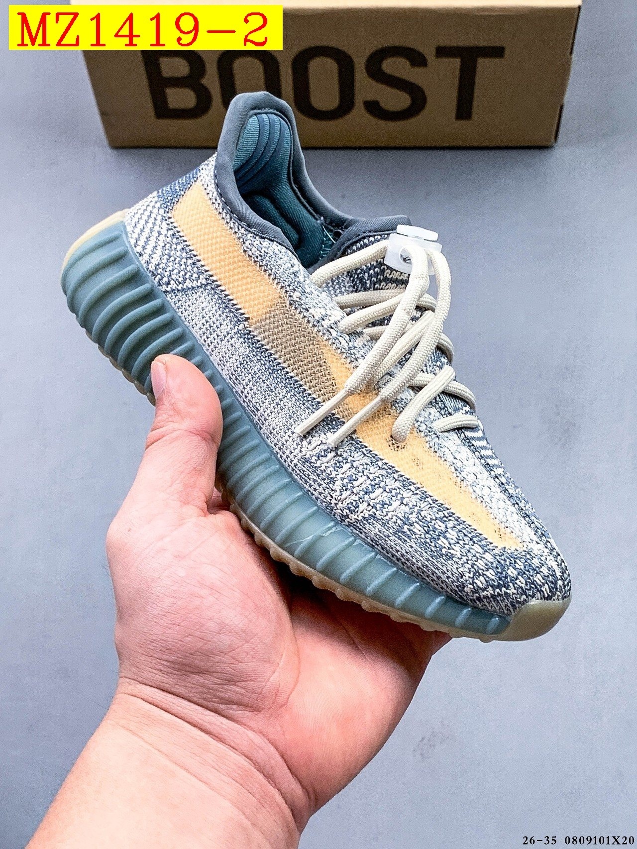 40$ Adidas YEEZY BOOST 350 V2 for kids size 26-35 626030 MZ1419 gallery