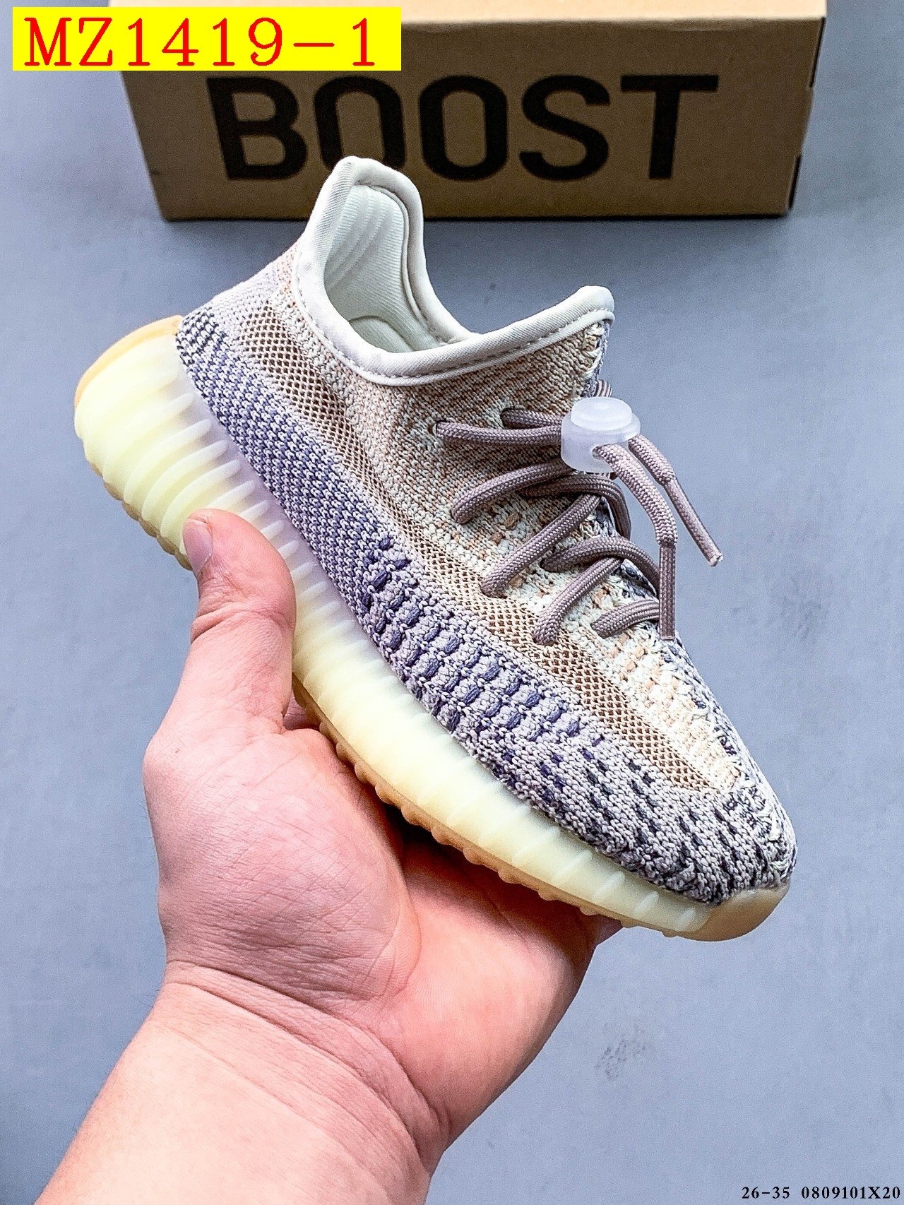 40$ Adidas YEEZY BOOST 350 V2 for kids size 26-35 626030 MZ1419 gallery