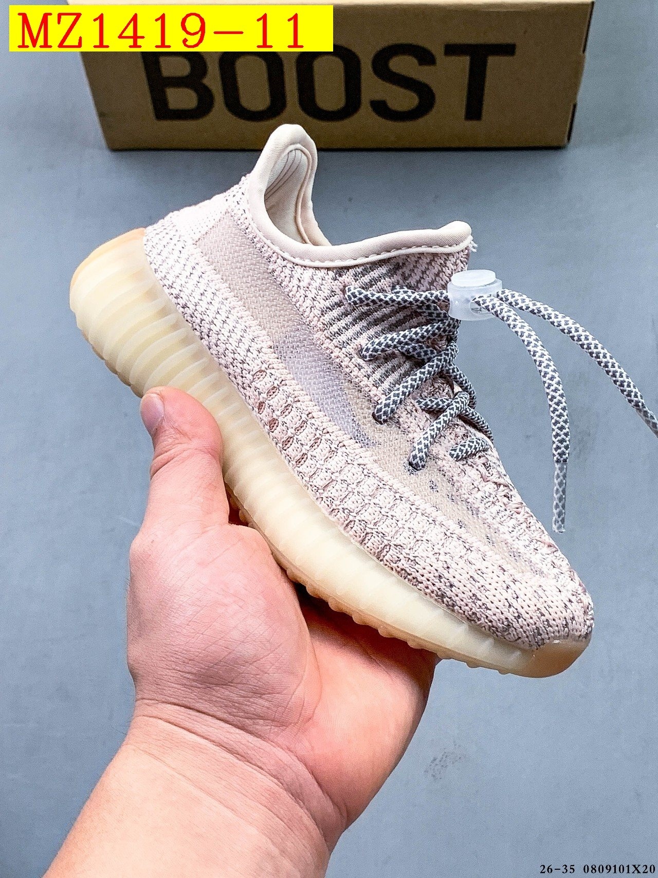 40$ Adidas YEEZY BOOST 350 V2 for kids size 26-35 626030 MZ1419 gallery
