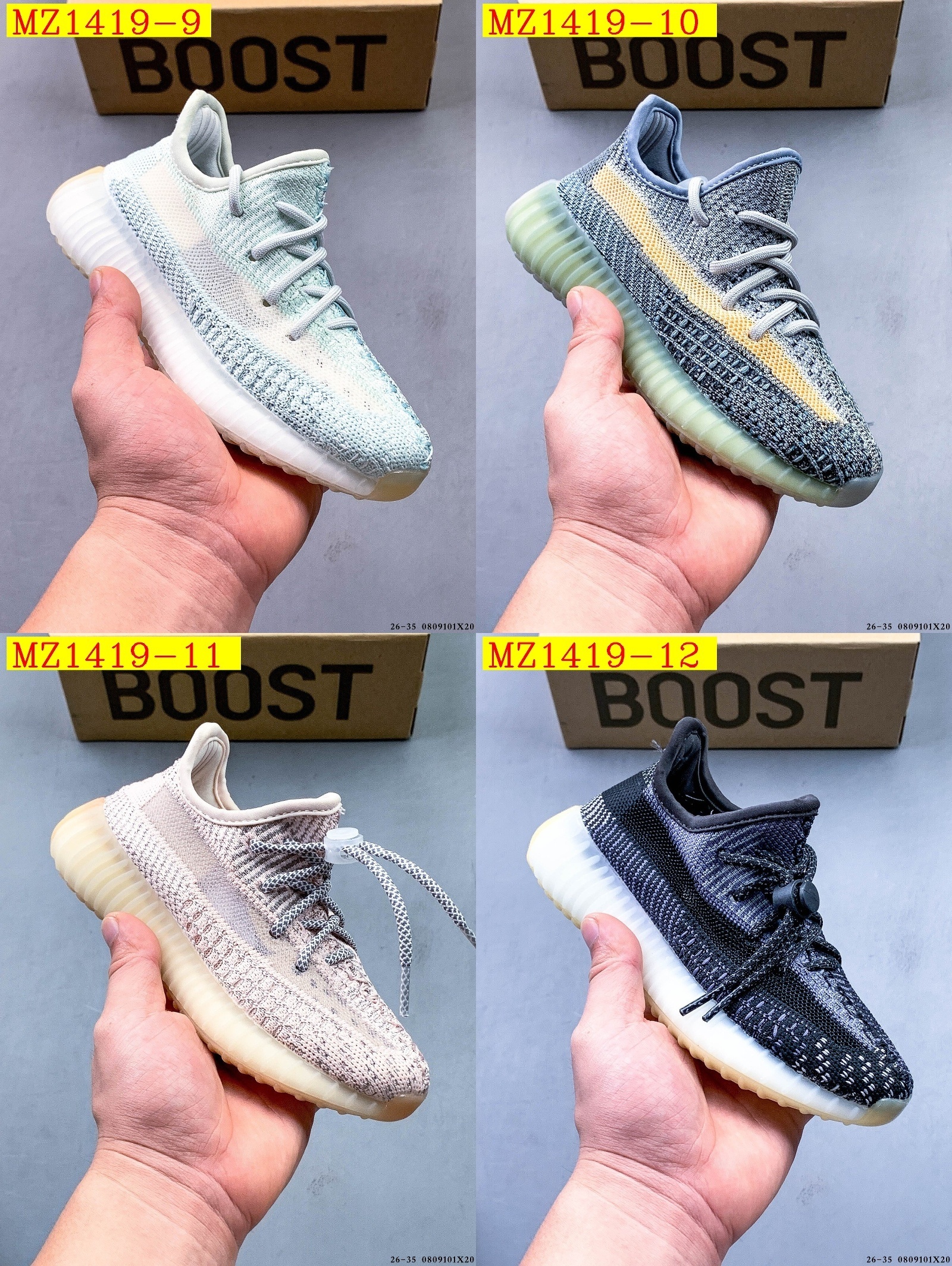 40$ Adidas YEEZY BOOST 350 V2 for kids size 26-35 626030 MZ1419 gallery
