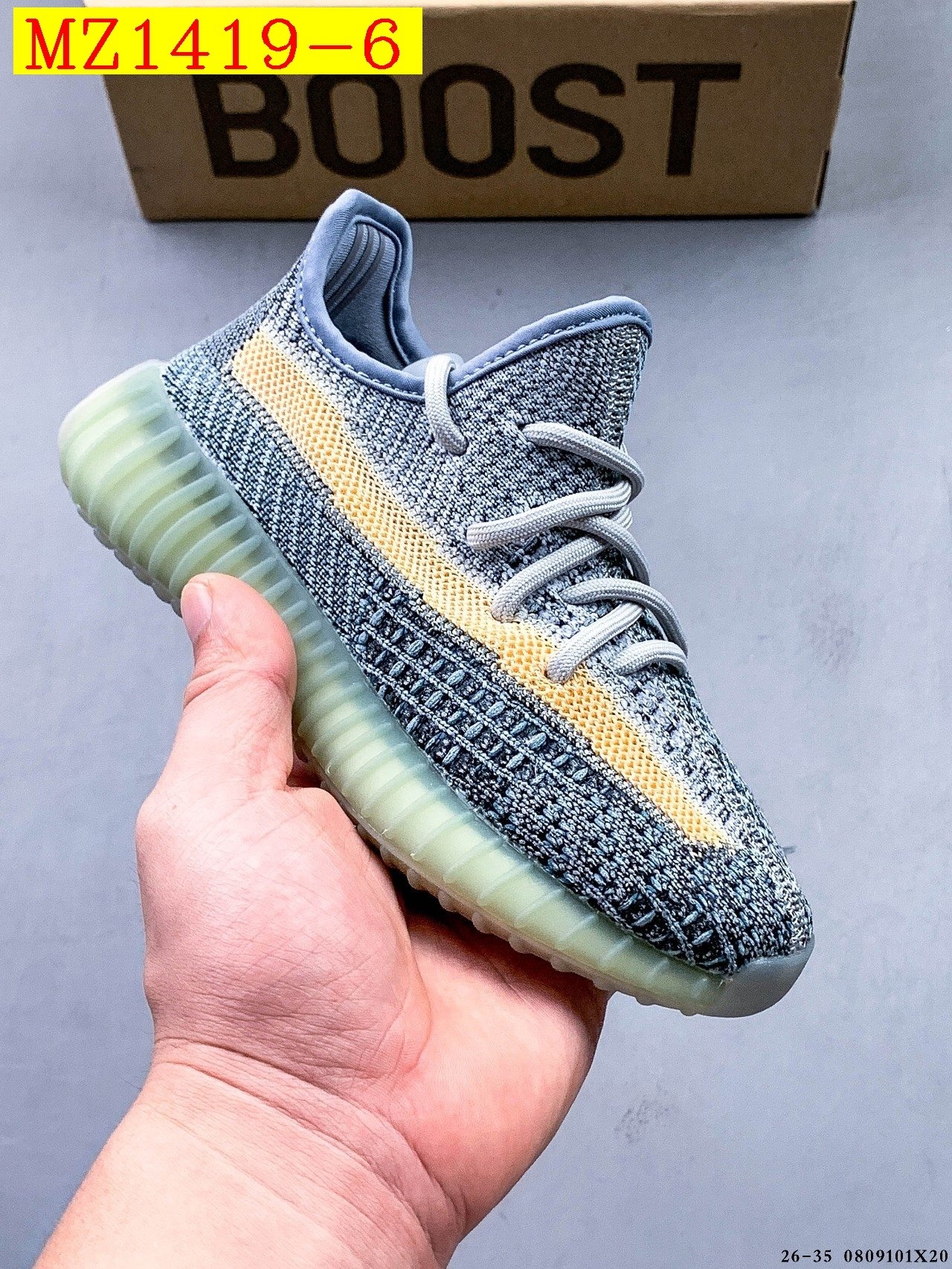 40$ Adidas YEEZY BOOST 350 V2 for kids size 26-35 626030 MZ1419 gallery