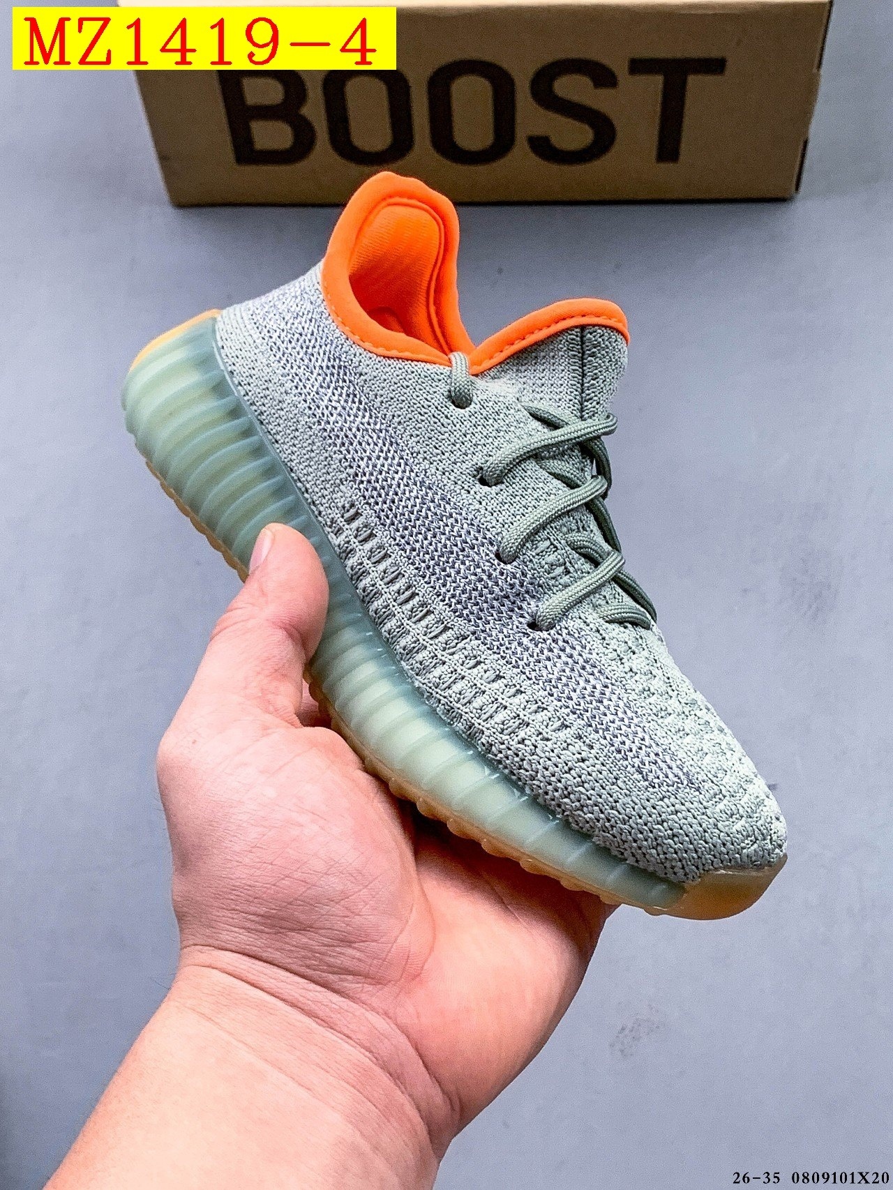 40$ Adidas YEEZY BOOST 350 V2 for kids size 26-35 626030 MZ1419 gallery