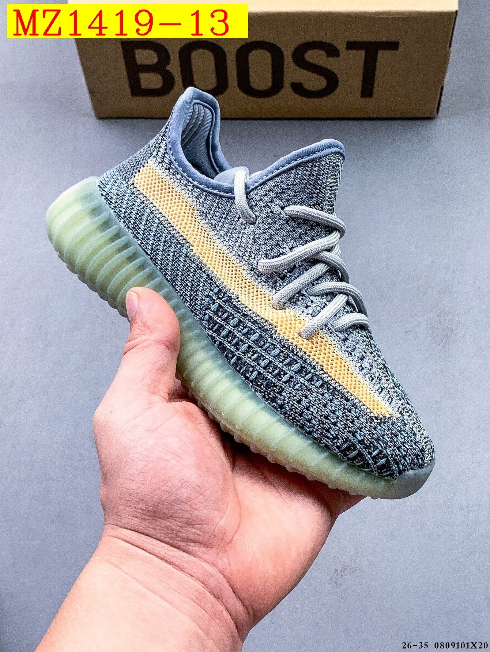 40$ Adidas YEEZY BOOST 350 V2 for kids size 26-35 626030 MZ1419 gallery