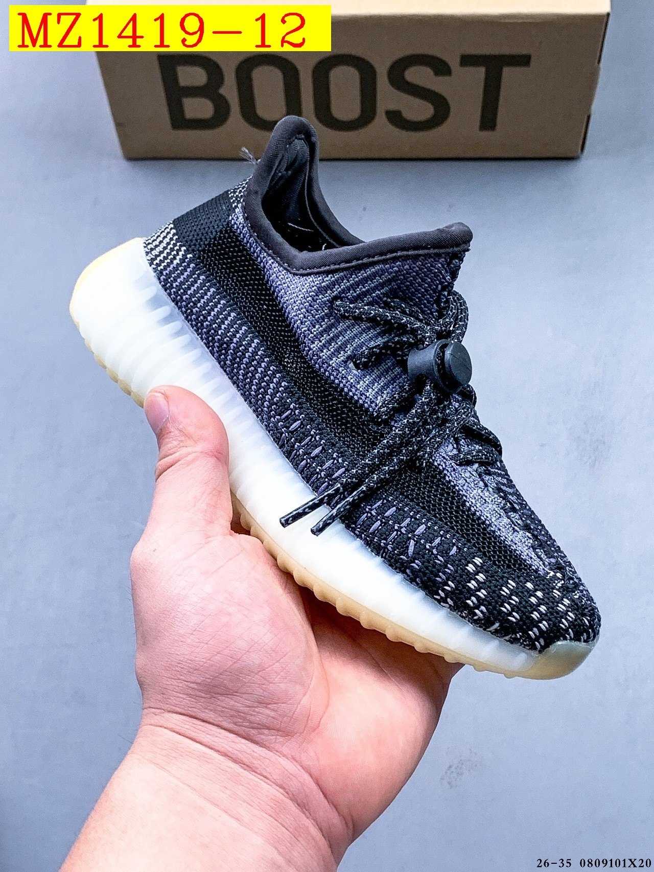 40$ Adidas YEEZY BOOST 350 V2 for kids size 26-35 626030 MZ1419 gallery