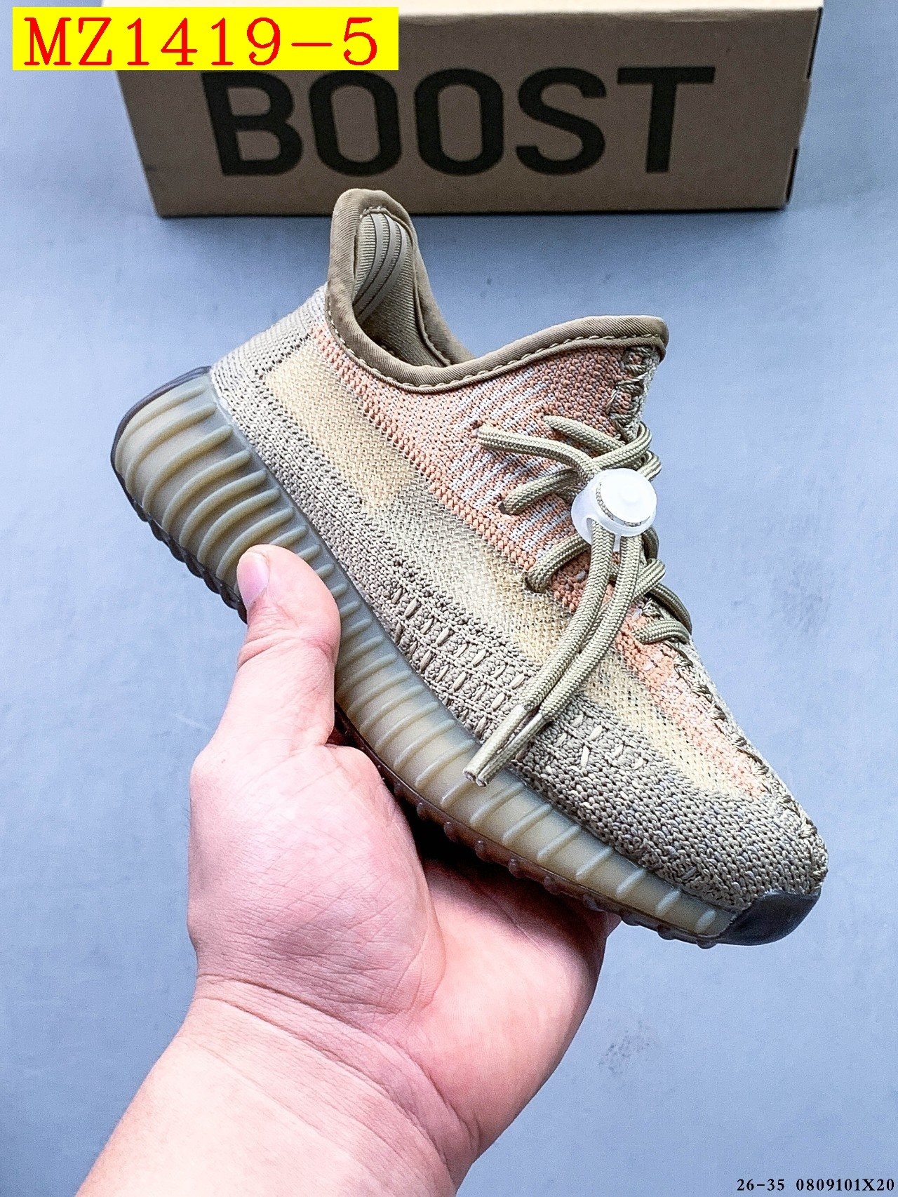 40$ Adidas YEEZY BOOST 350 V2 for kids size 26-35 626030 MZ1419 gallery
