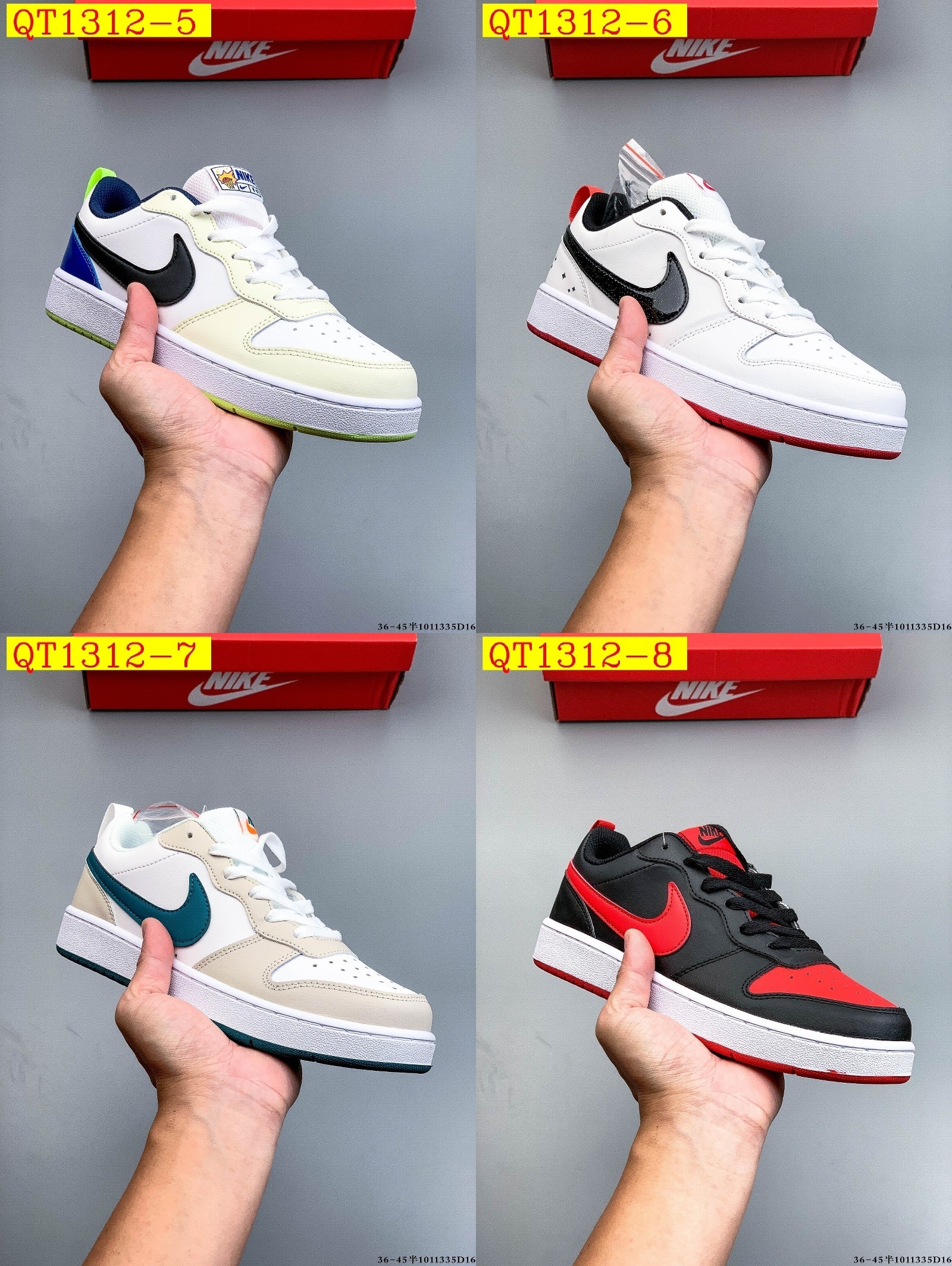 40$ Nike Court Borough Low Size 36-45 811600 QT1312 gallery