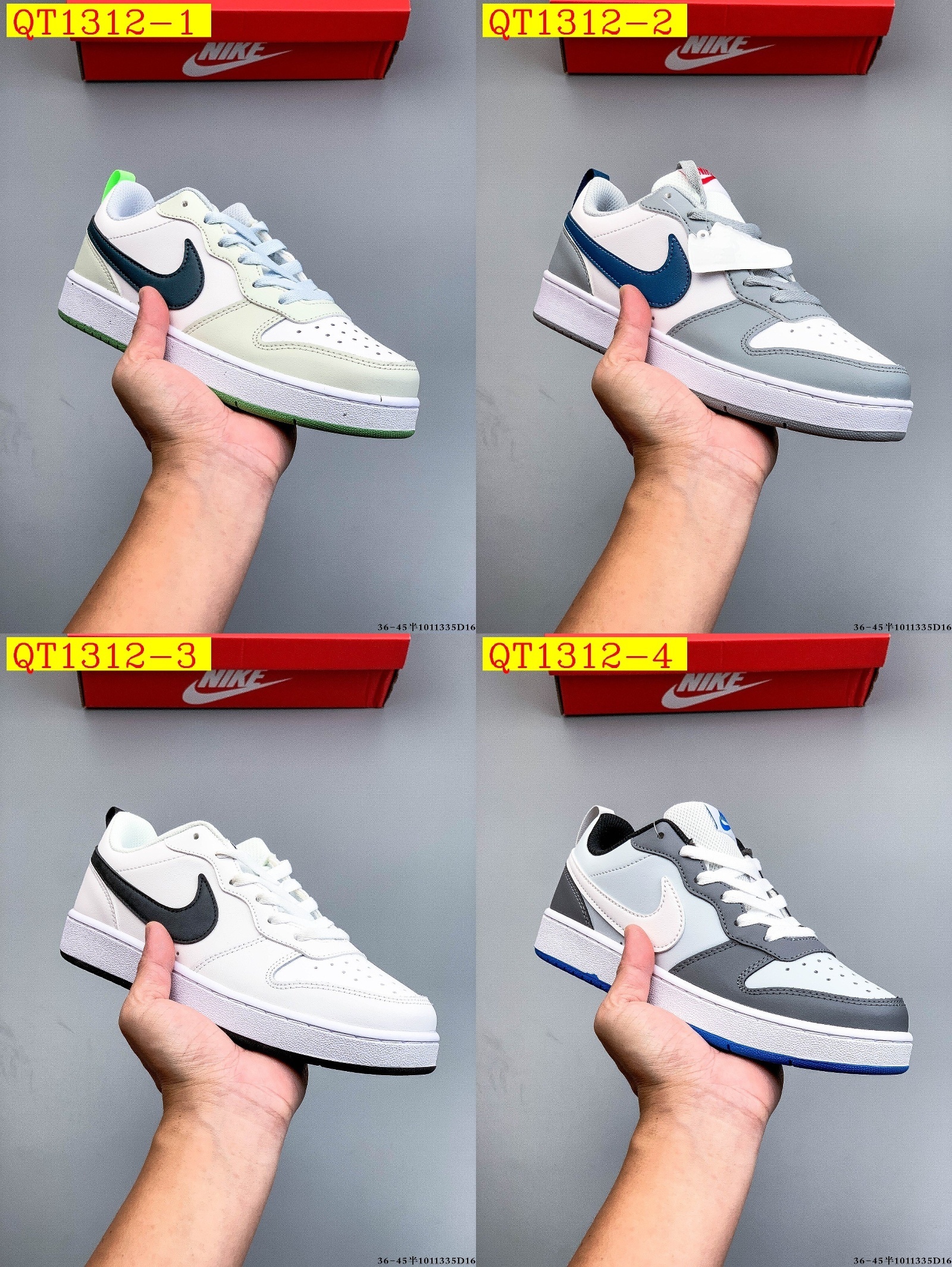 40$ Nike Court Borough Low Size 36-45 811600 QT1312 gallery