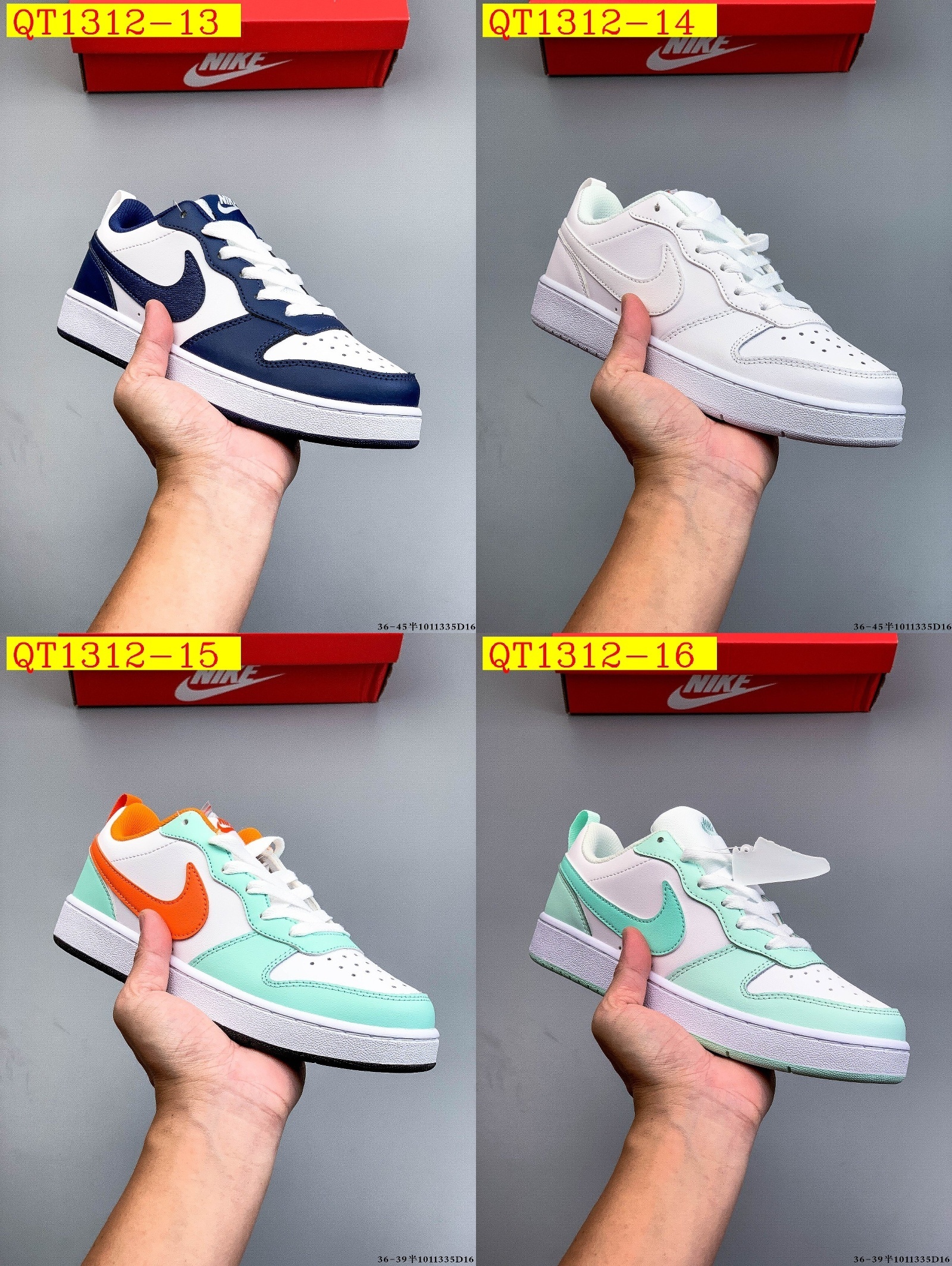 40$ Nike Court Borough Low Size 36-45 811600 QT1312 gallery