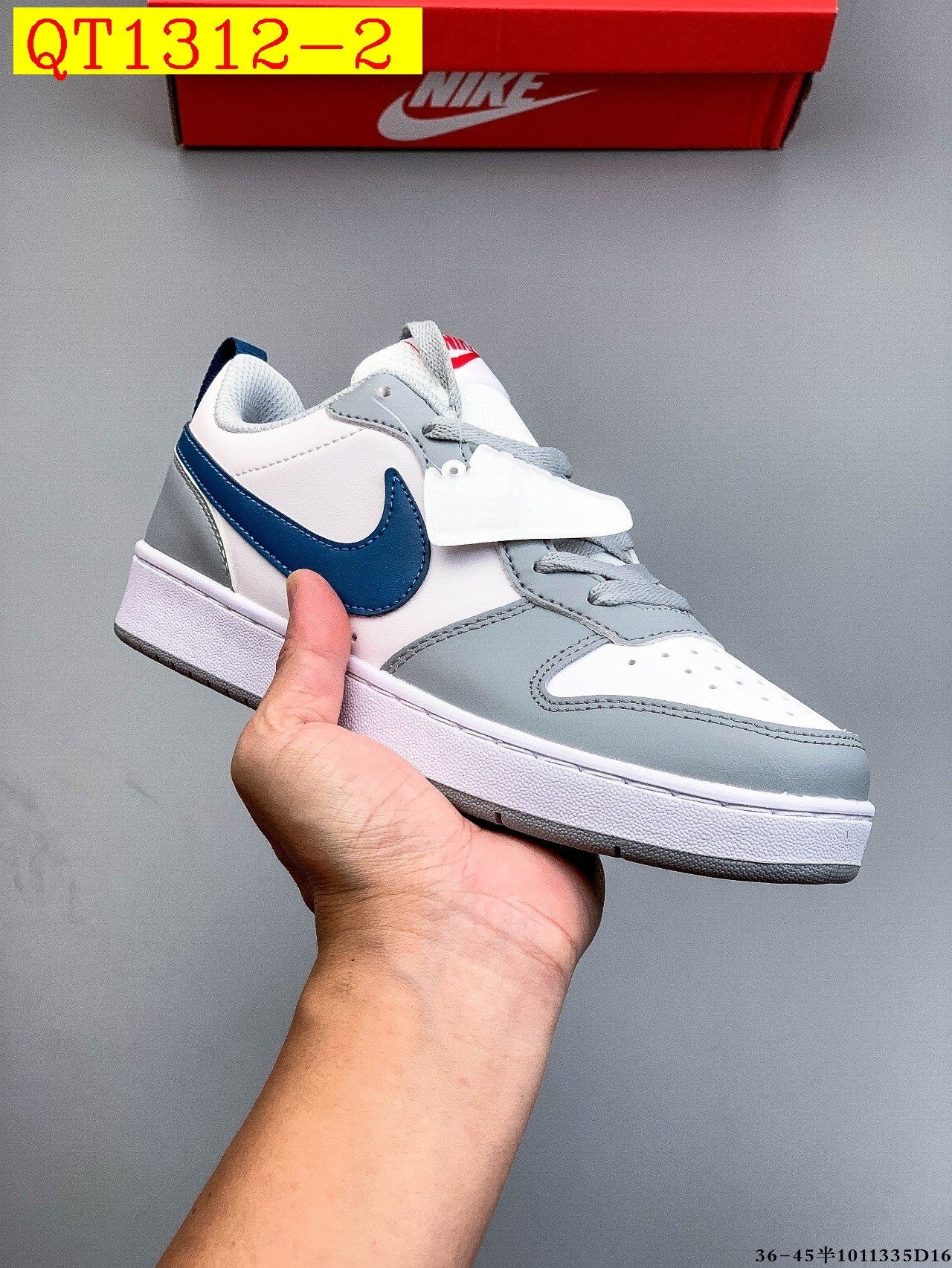 40$ Nike Court Borough Low Size 36-45 811600 QT1312 gallery