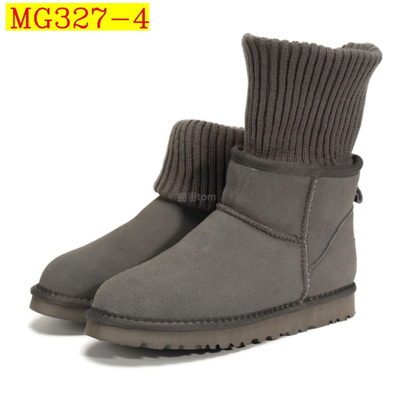 40$ UGG Classic Mini Boot Cow Leather Artificial Fur Size 35-43 811590 MG327 gallery