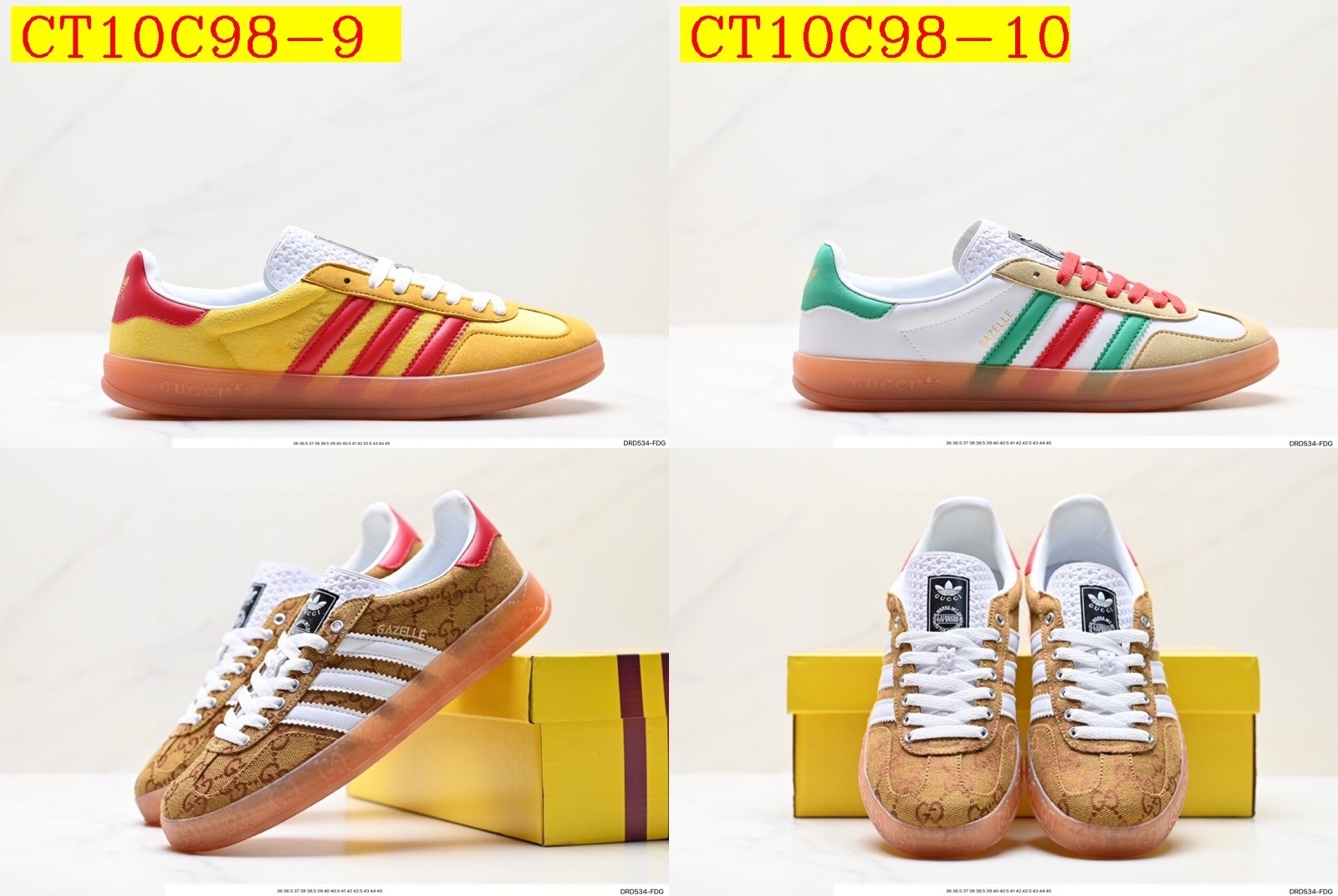 40$ new_dh Adidas originals x Gucci Gazelle SIZE 36-45 91586023681 CT10C98 gallery