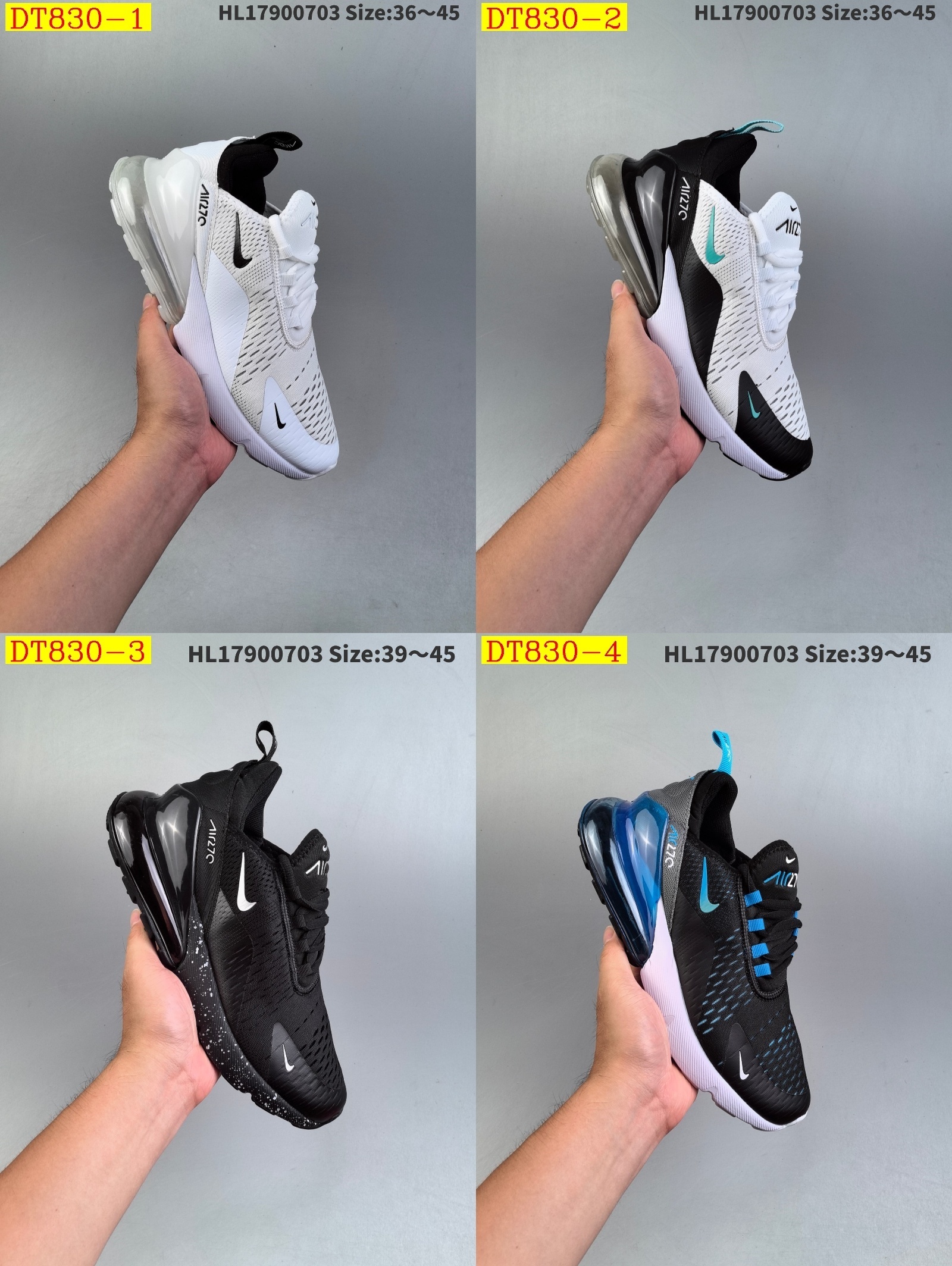 40$ new_dh NiKe Air Max 270 React SIZE 36-45 51689023681 DT830 gallery