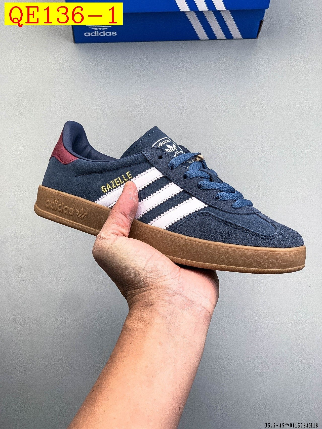 41$ Adidas Gazelle size 35.5-45 half 412840 QE136 gallery