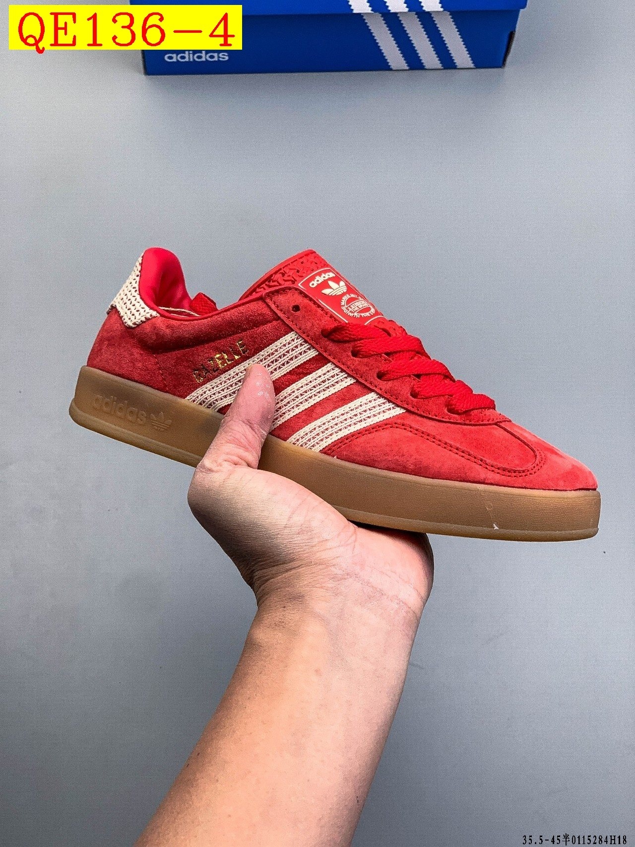 41$ Adidas Gazelle size 35.5-45 half 412840 QE136 gallery