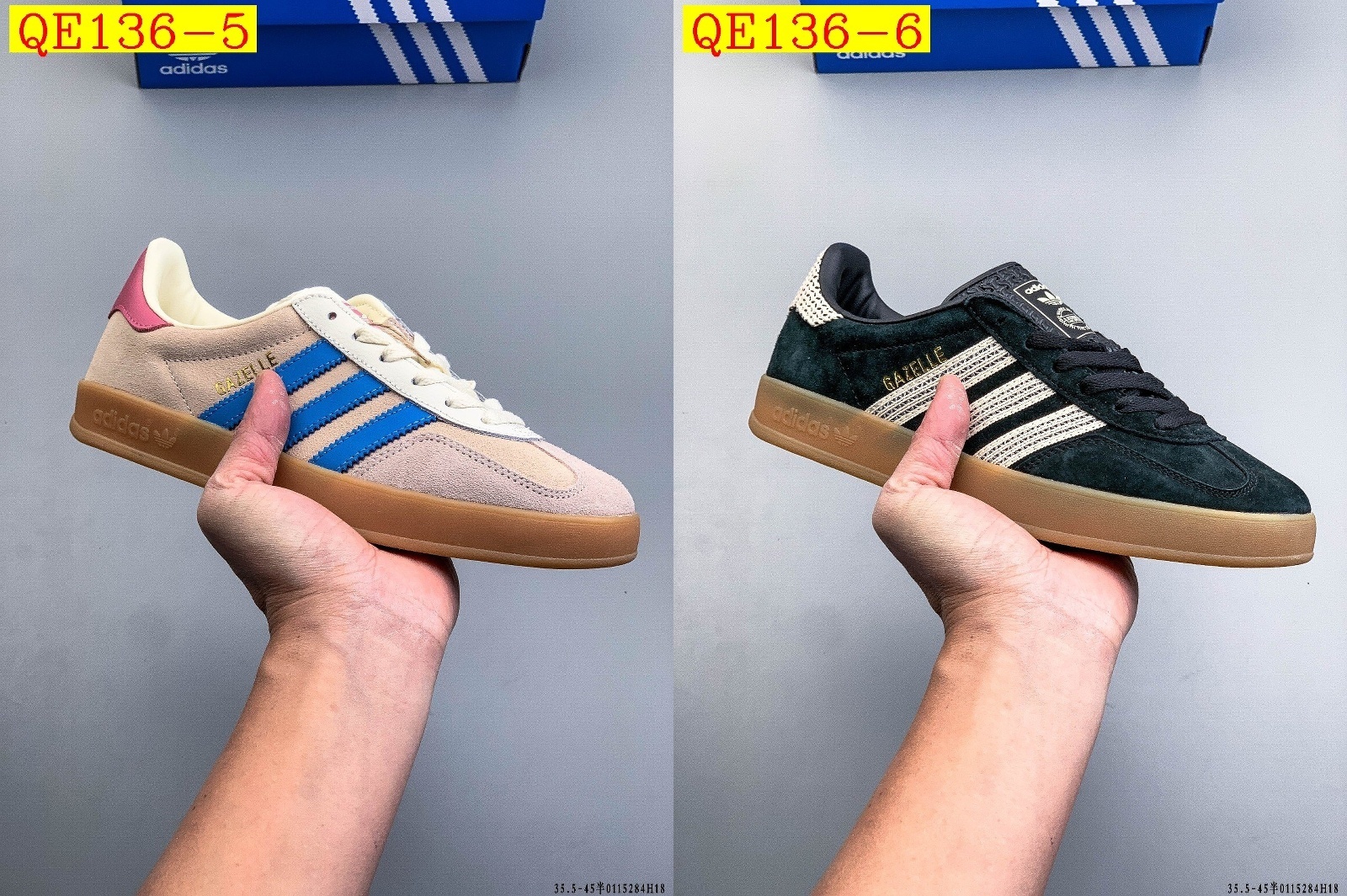 41$ Adidas Gazelle size 35.5-45 half 412840 QE136 gallery
