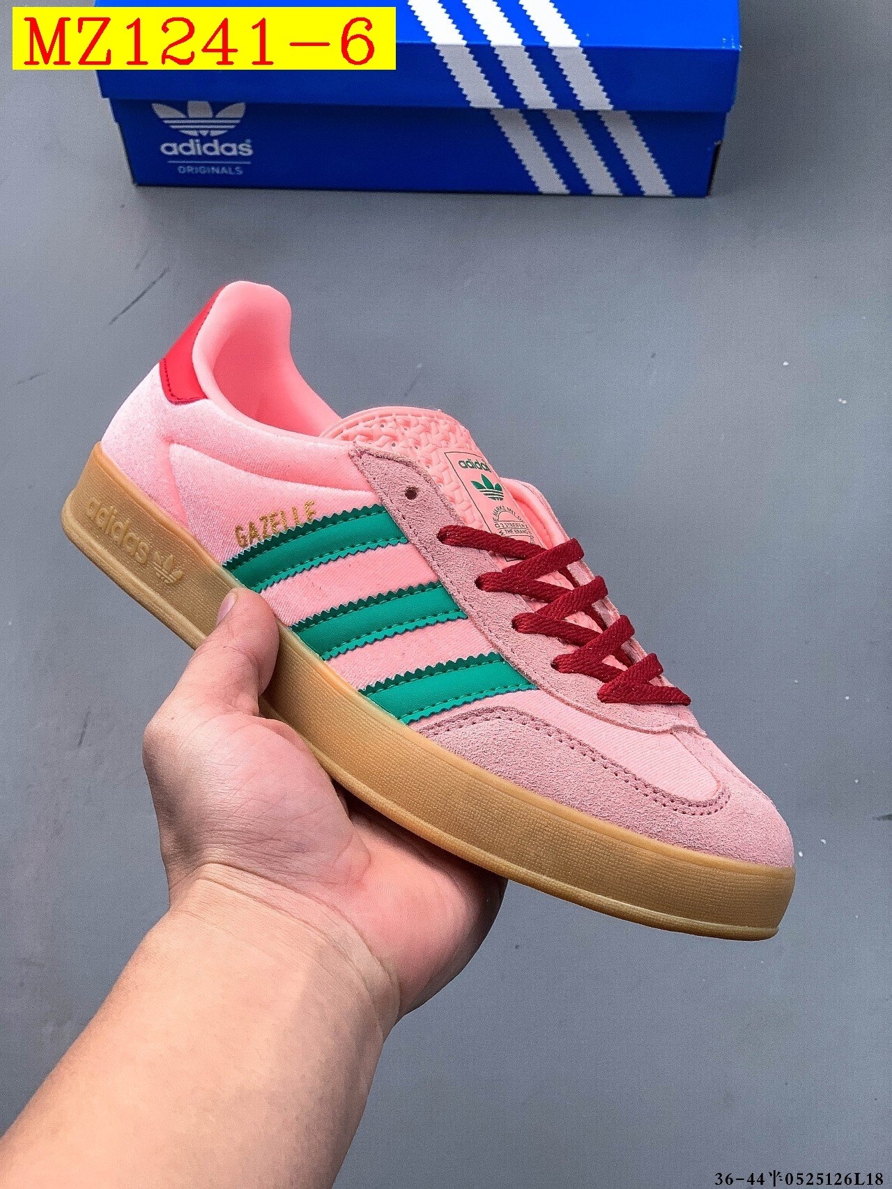 41$ Adidas Gazelle size 36-44 half 019890 MZ1241 gallery