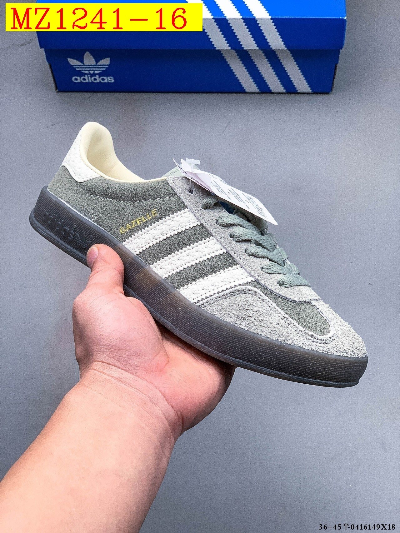 41$ Adidas Gazelle size 36-44 half 019890 MZ1241 gallery