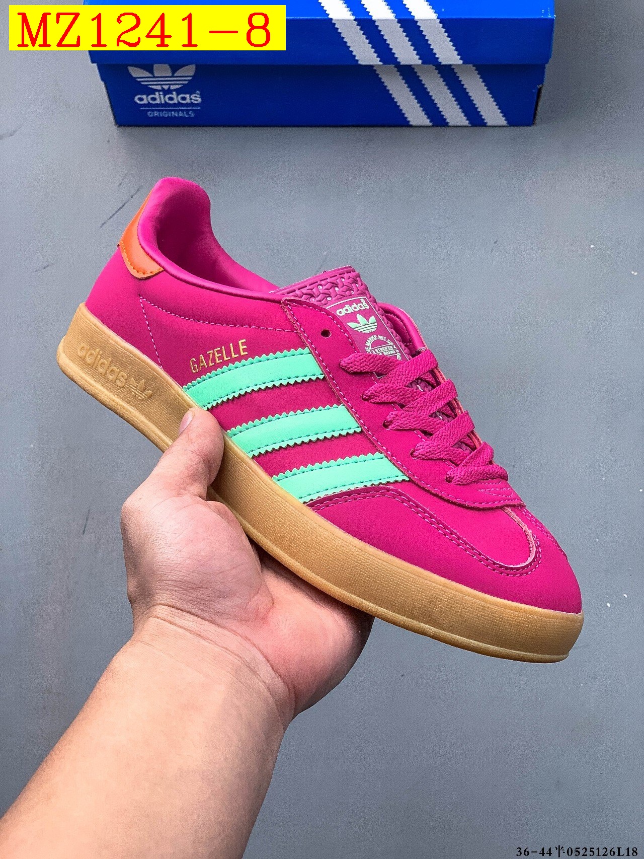 41$ Adidas Gazelle size 36-44 half 019890 MZ1241 gallery