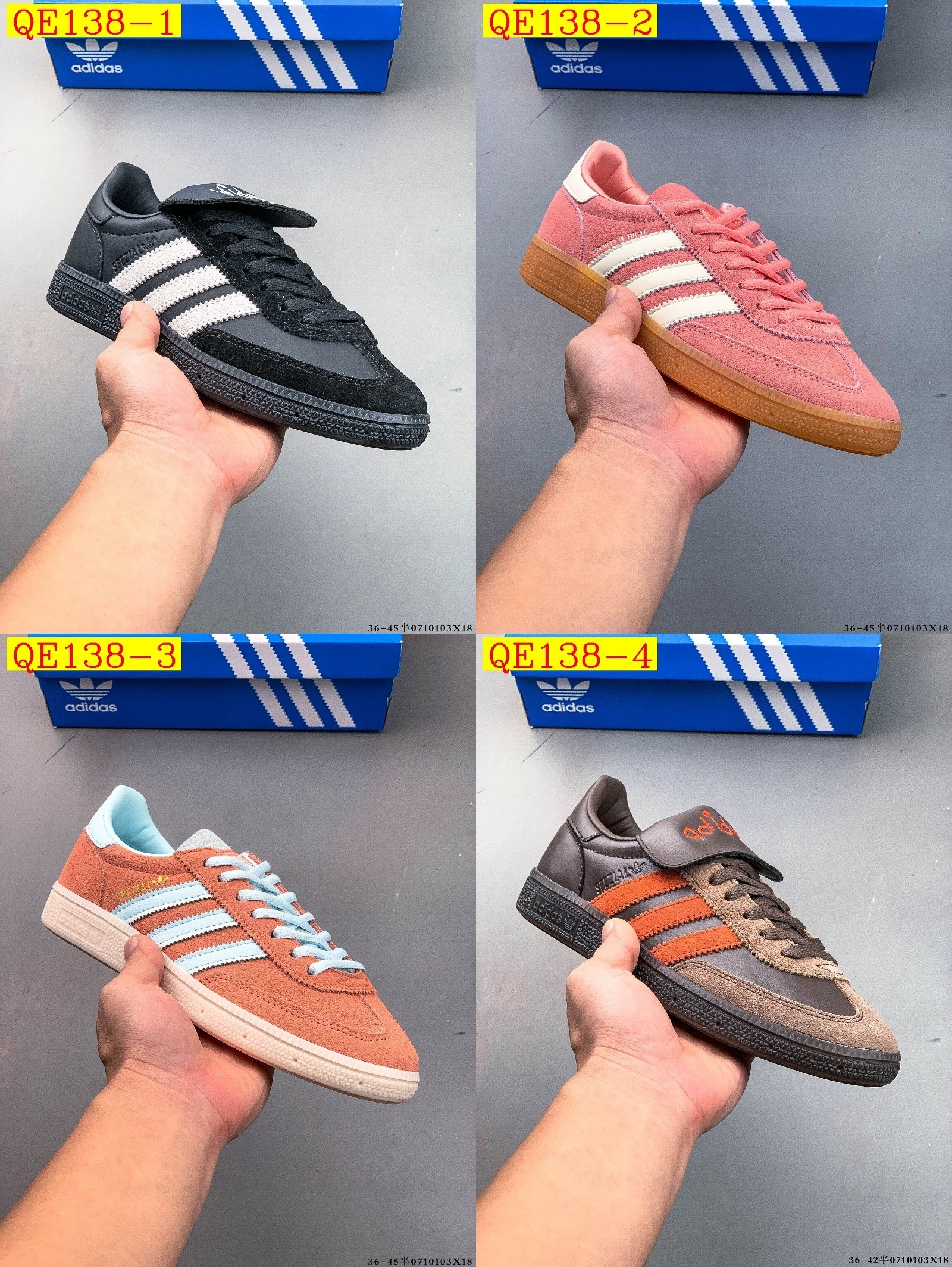 41$ Adidas HANDBALL SPEZIAL size 36-41 half 416840 QE138 gallery
