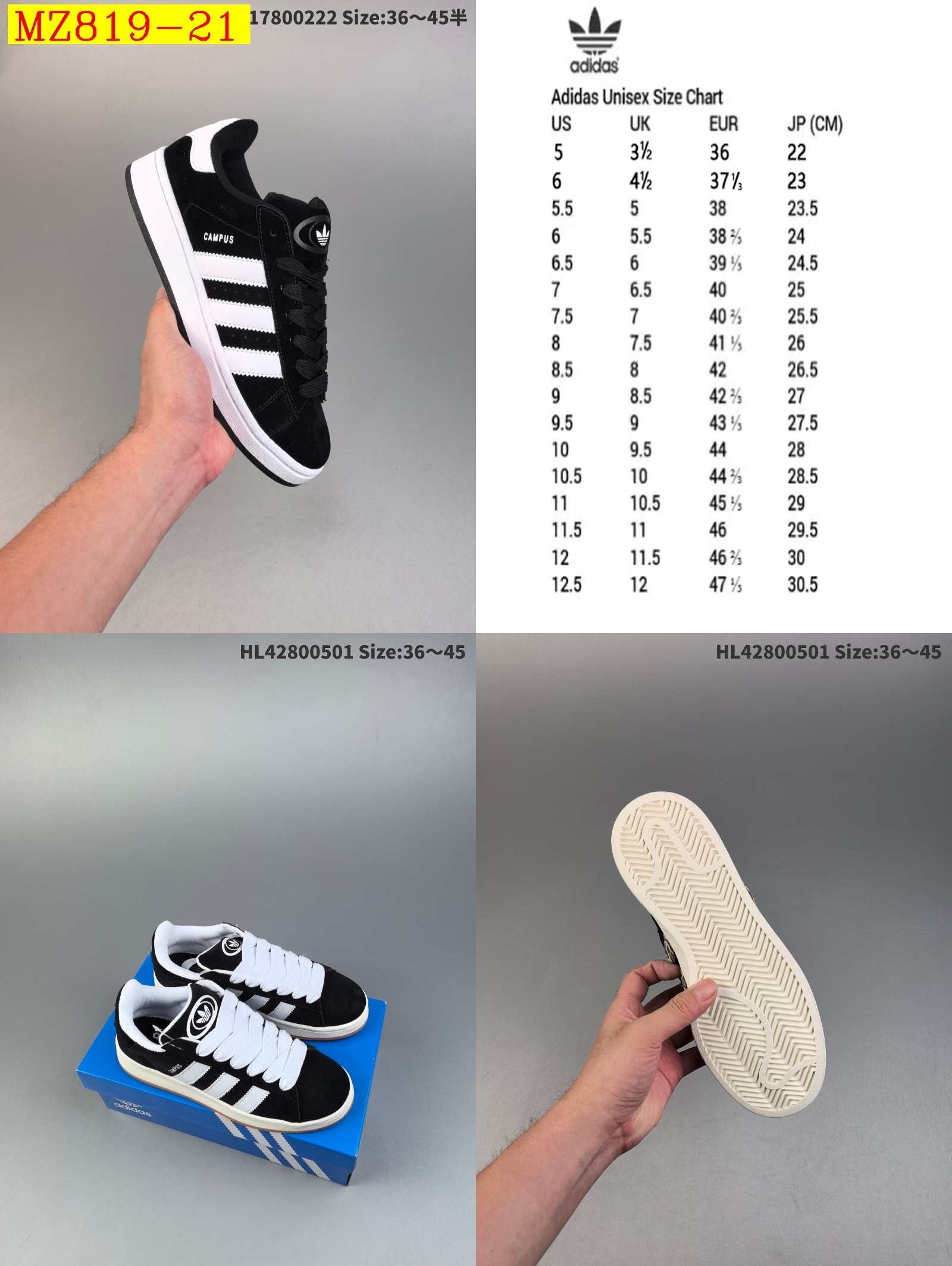 41$ Adidas Originals Campus 00s half size 36-45 211620 MZ819 gallery