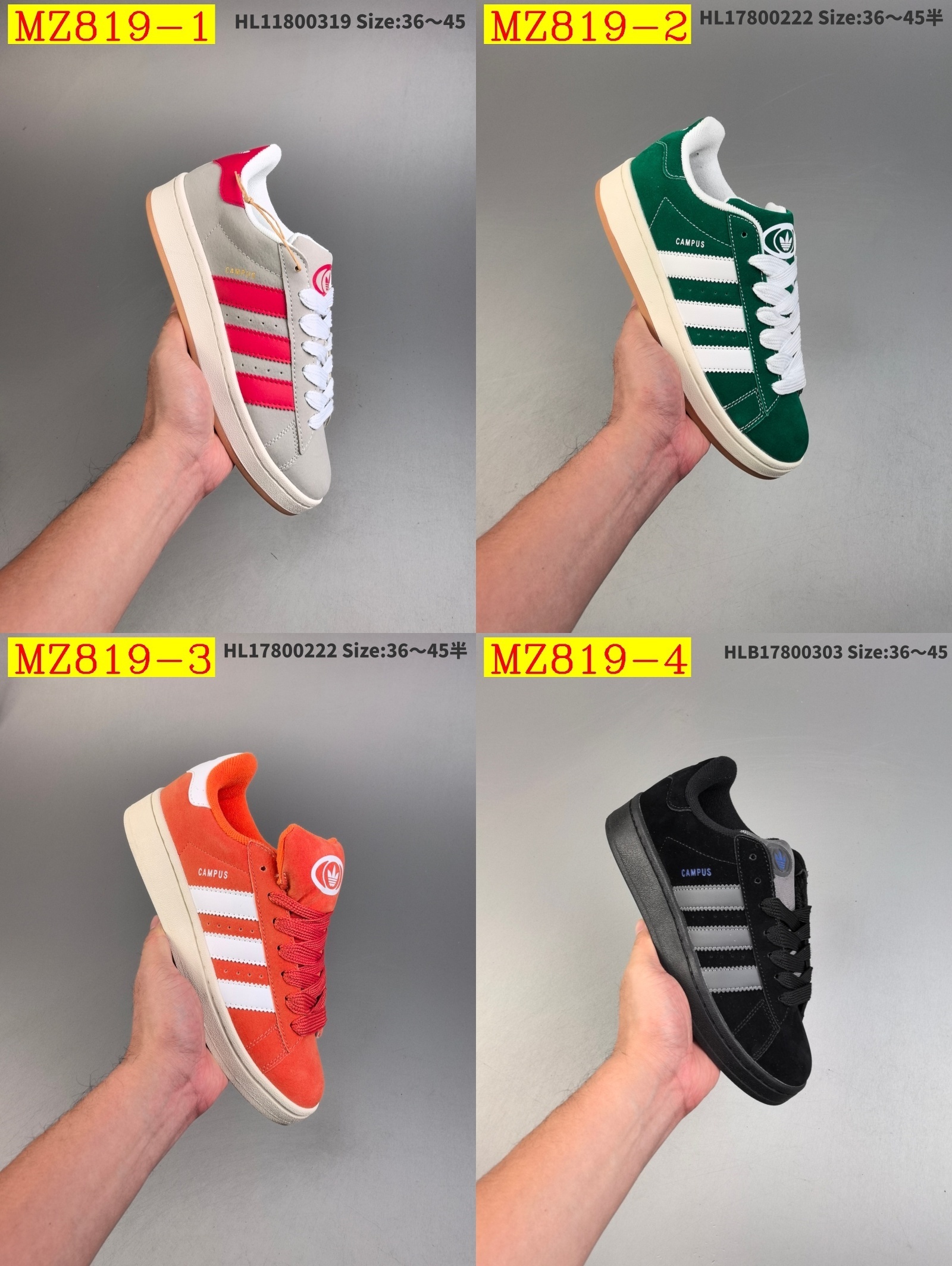 41$ Adidas Originals Campus 00s half size 36-45 211620 MZ819 gallery