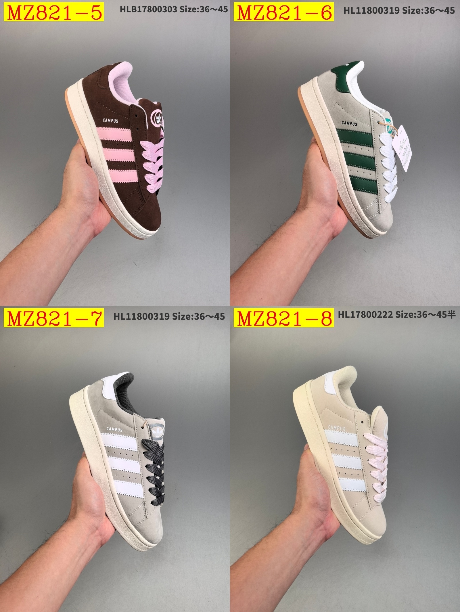 41$ Adidas Originals Campus 00s half size 36-45 915660 MZ821 gallery