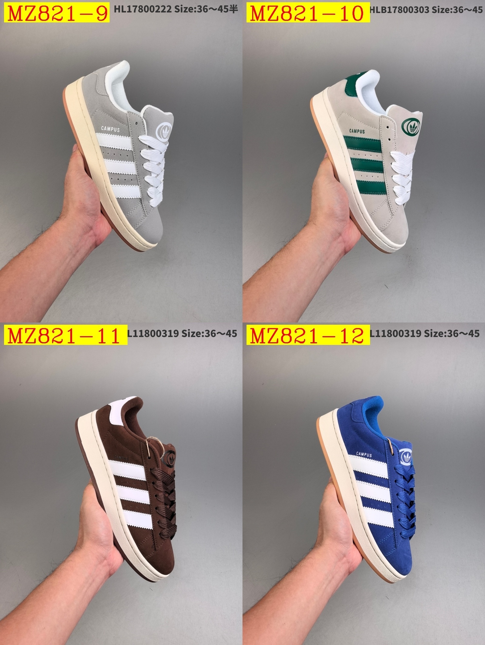41$ Adidas Originals Campus 00s half size 36-45 915660 MZ821 gallery