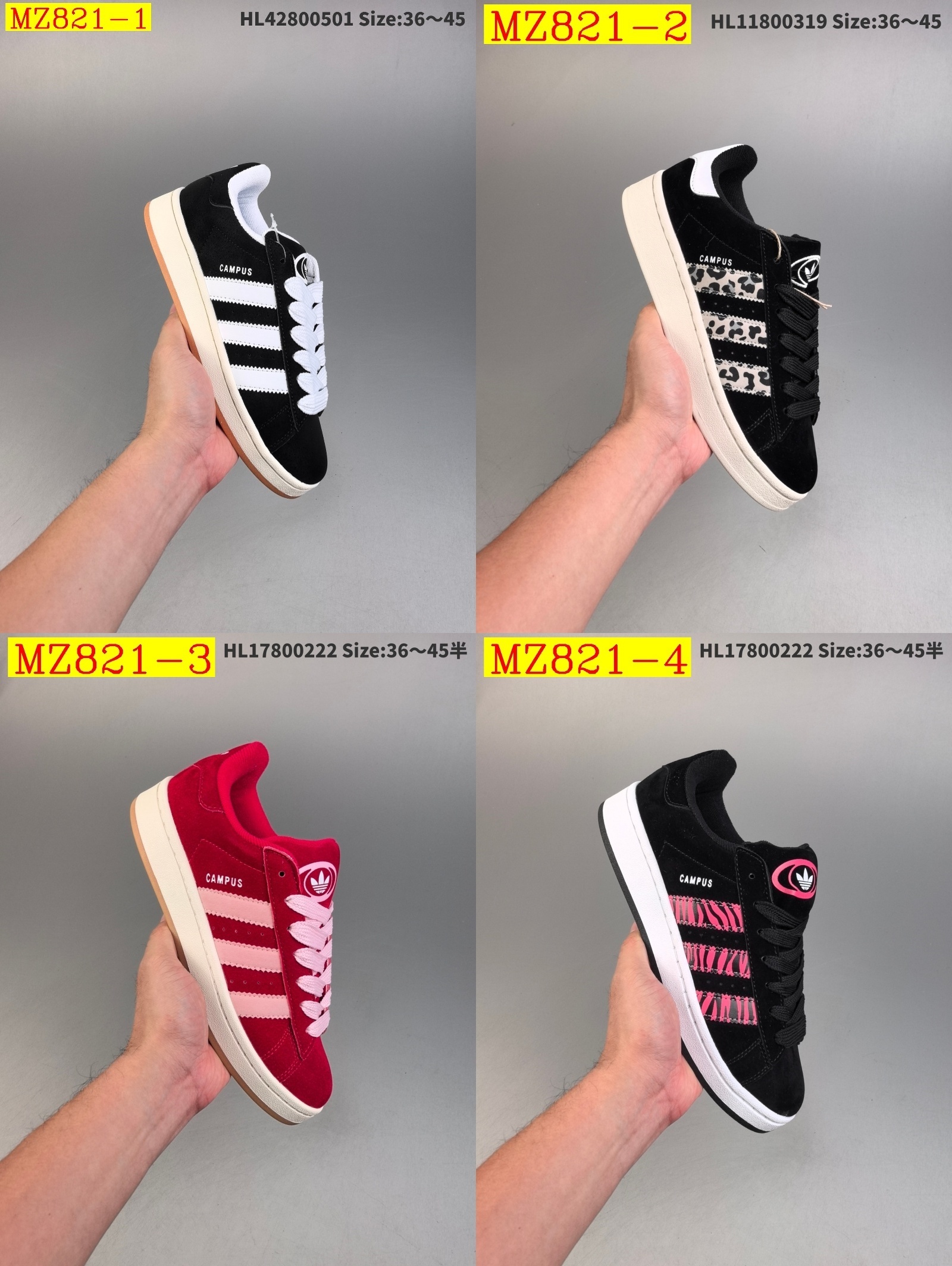 41$ Adidas Originals Campus 00s half size 36-45 915660 MZ821 gallery