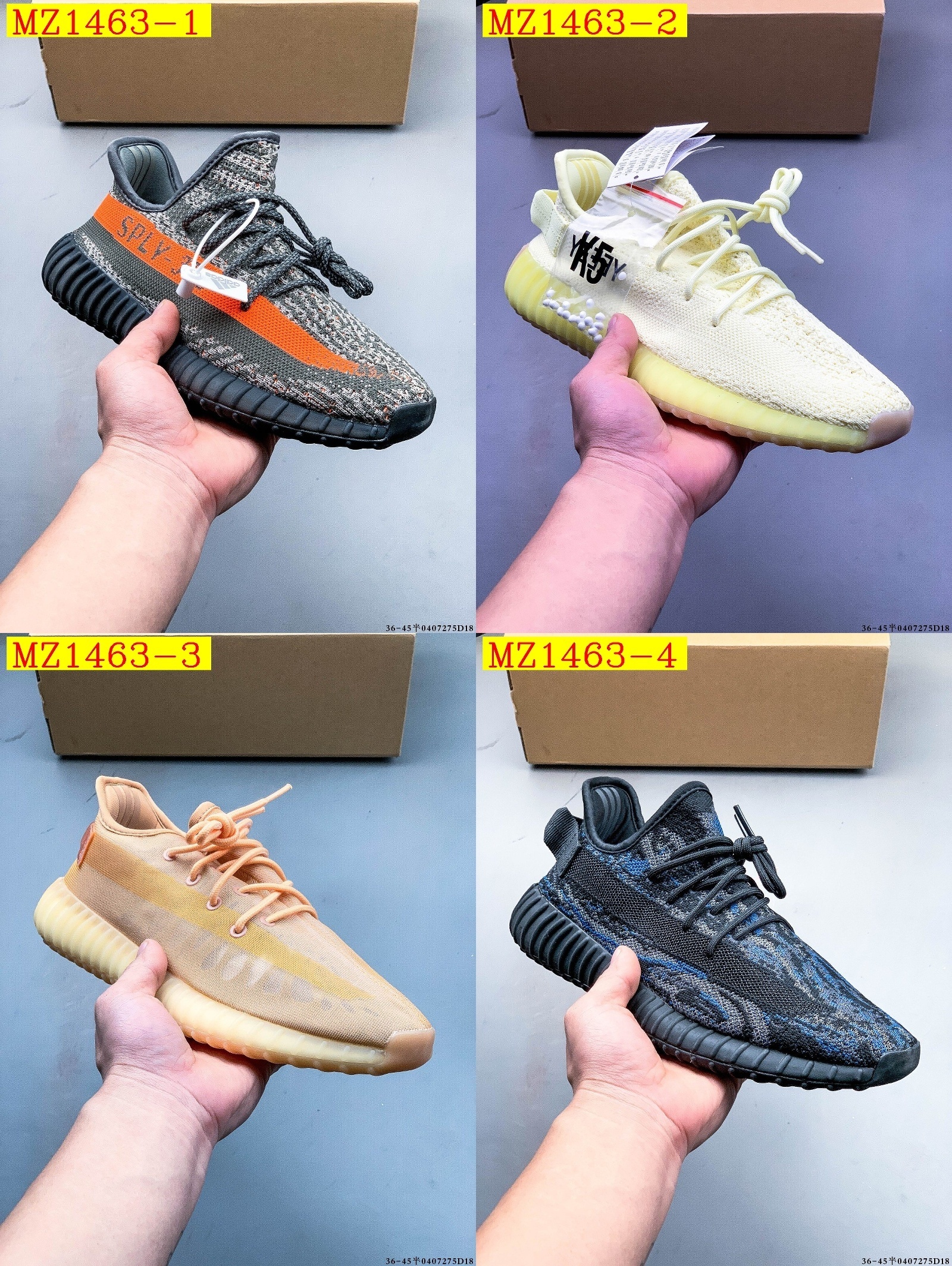 41$ Adidas YEEZY BOOST 350 V2 size 36-45 half 916810 MZ1463 gallery