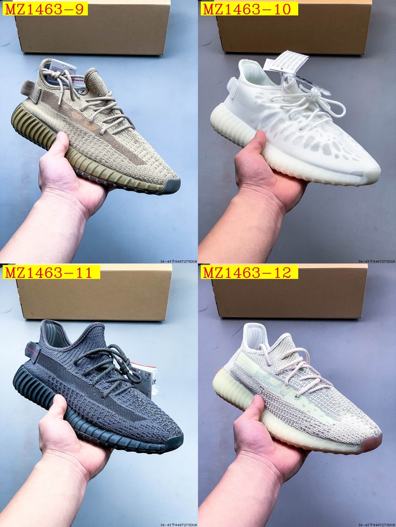 41$ Adidas YEEZY BOOST 350 V2 size 36-45 half 916810 MZ1463 gallery
