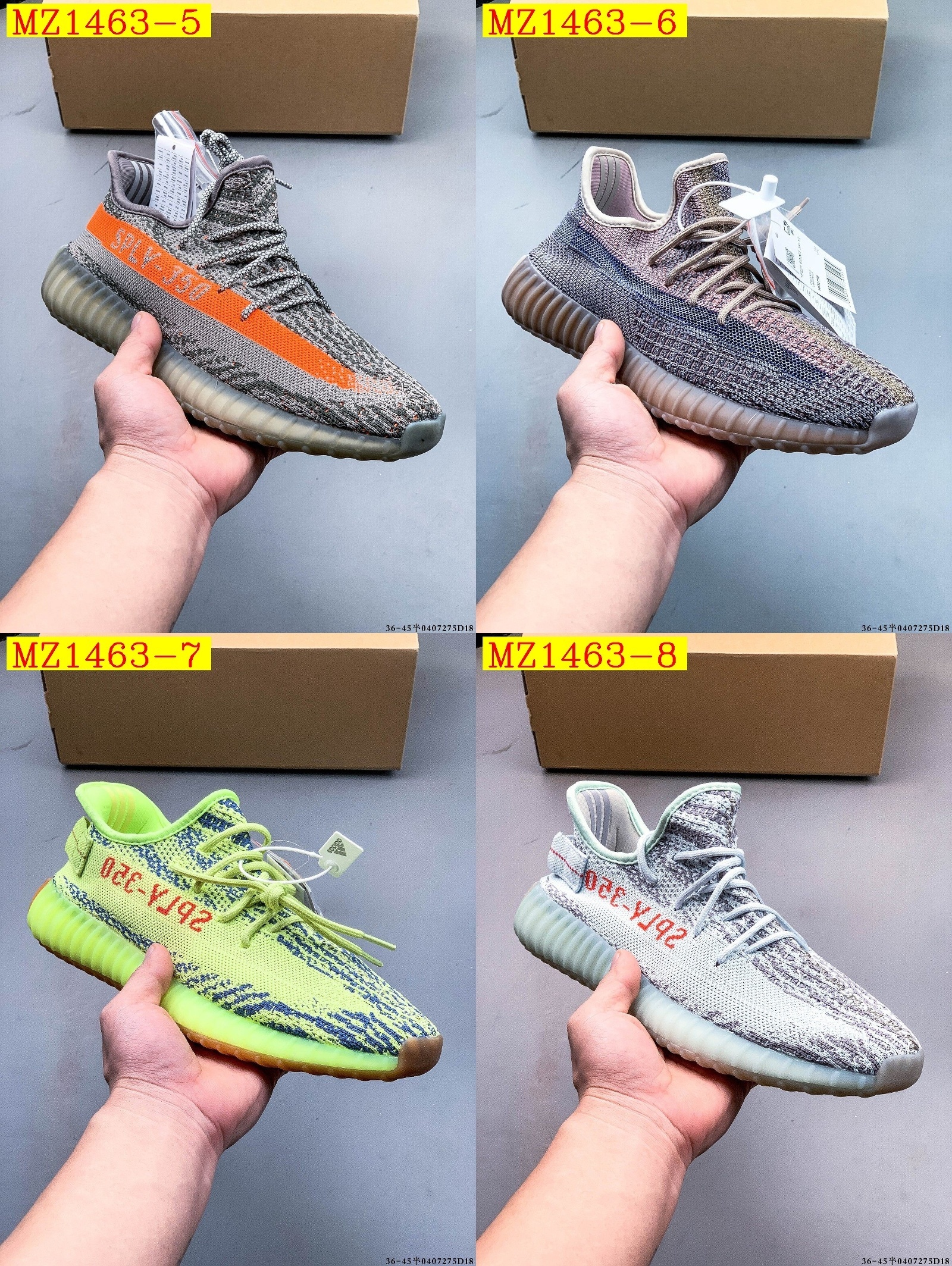 41$ Adidas YEEZY BOOST 350 V2 size 36-45 half 916810 MZ1463 gallery