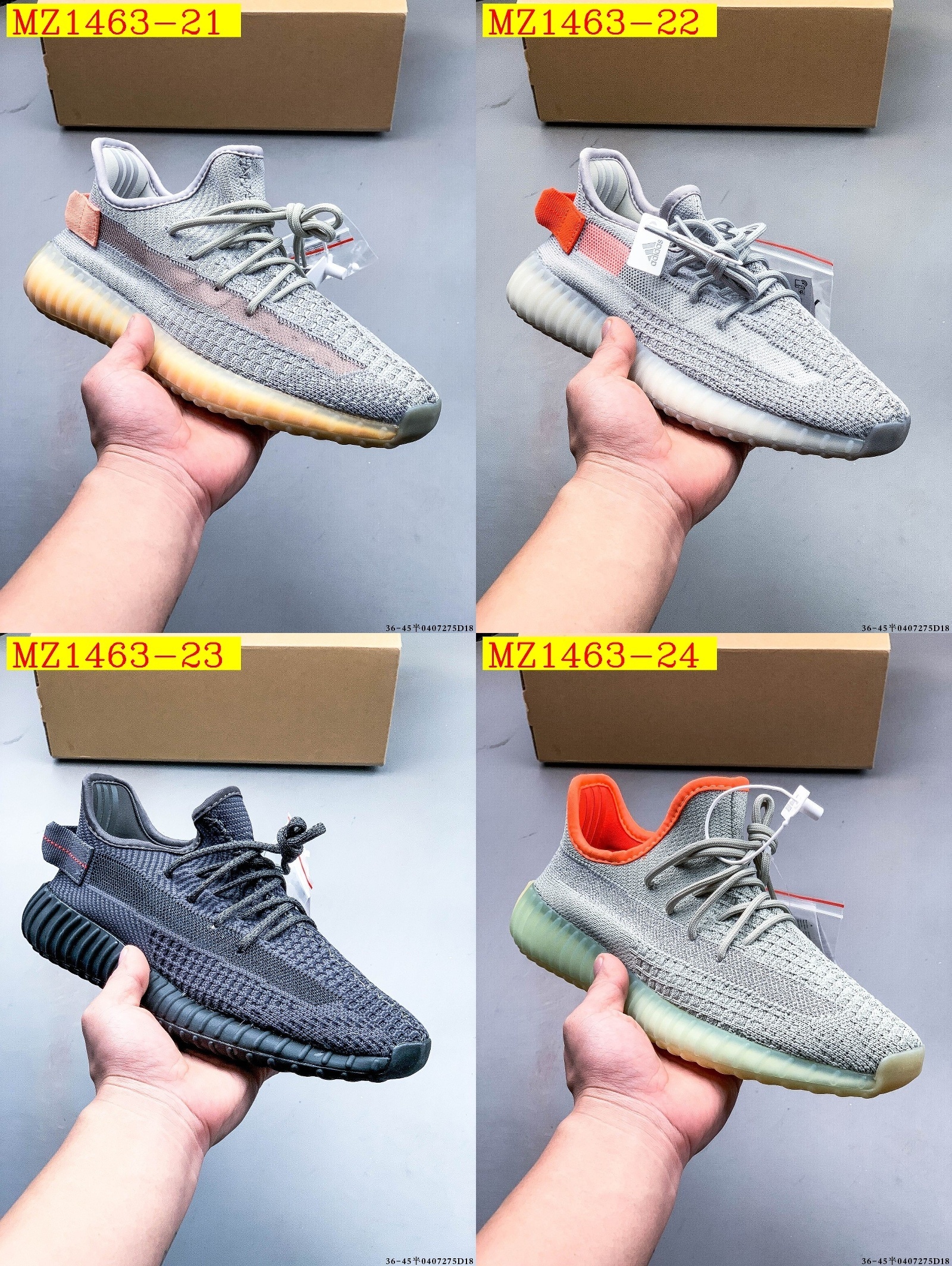 41$ Adidas YEEZY BOOST 350 V2 size 36-45 half 916810 MZ1463 gallery