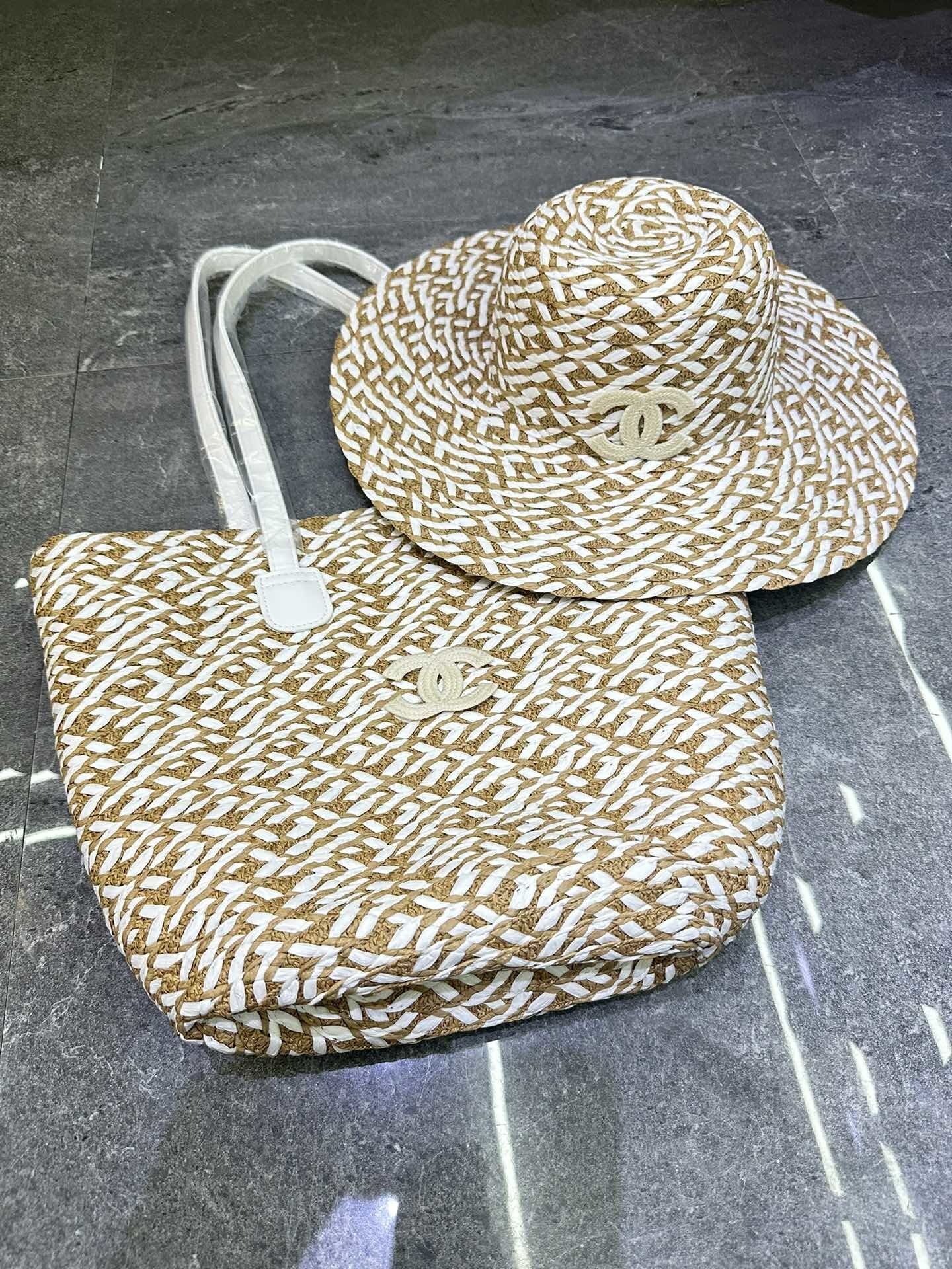 41$ CHANEL Beach hat set 317970 BR2150 gallery