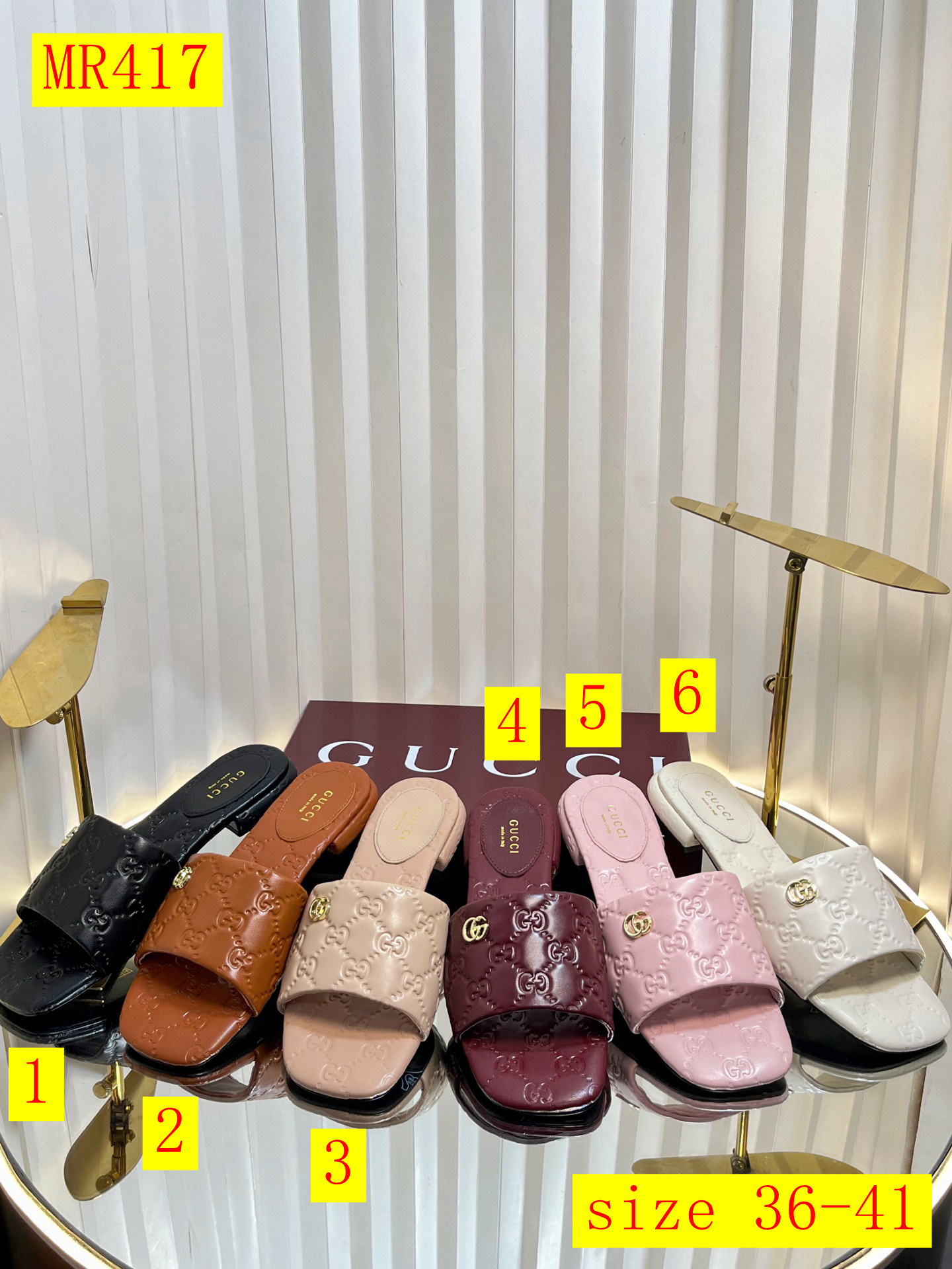 41$ GUCCI size 36-41 715930 MR417 gallery